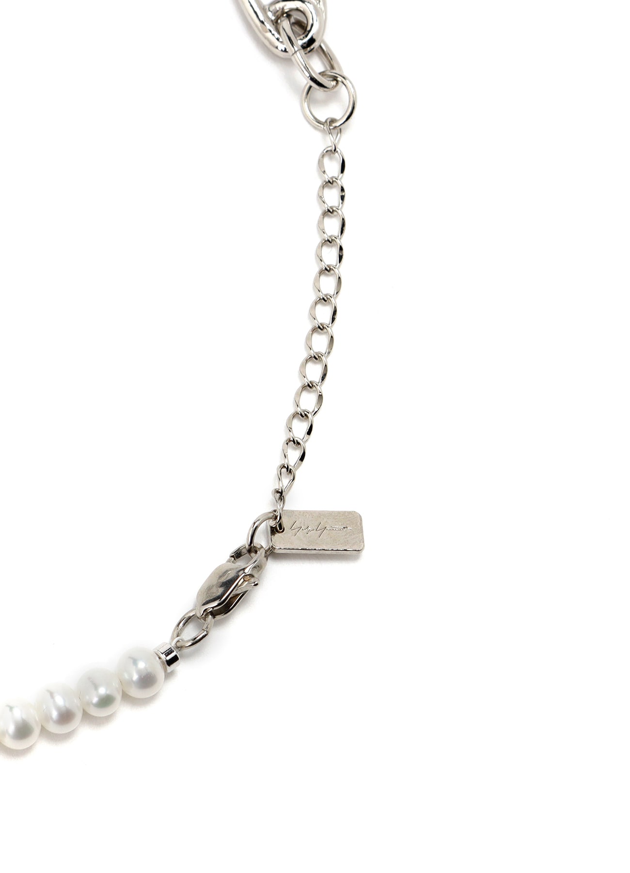 PEARL/BRASS B PEARL PIN CHOKER