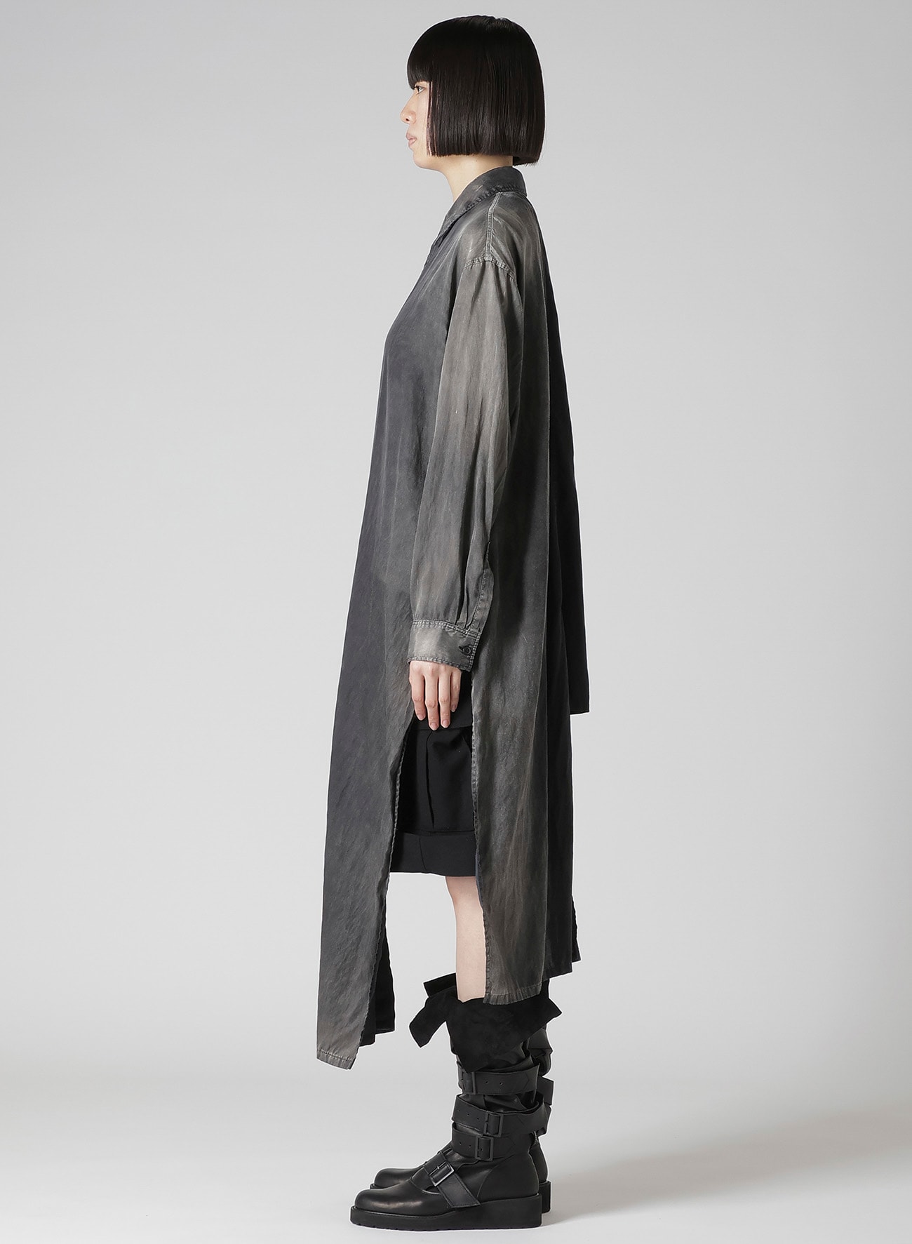 Cu/C BLEACHED SATIN KNOT DETAIL BLOUSE