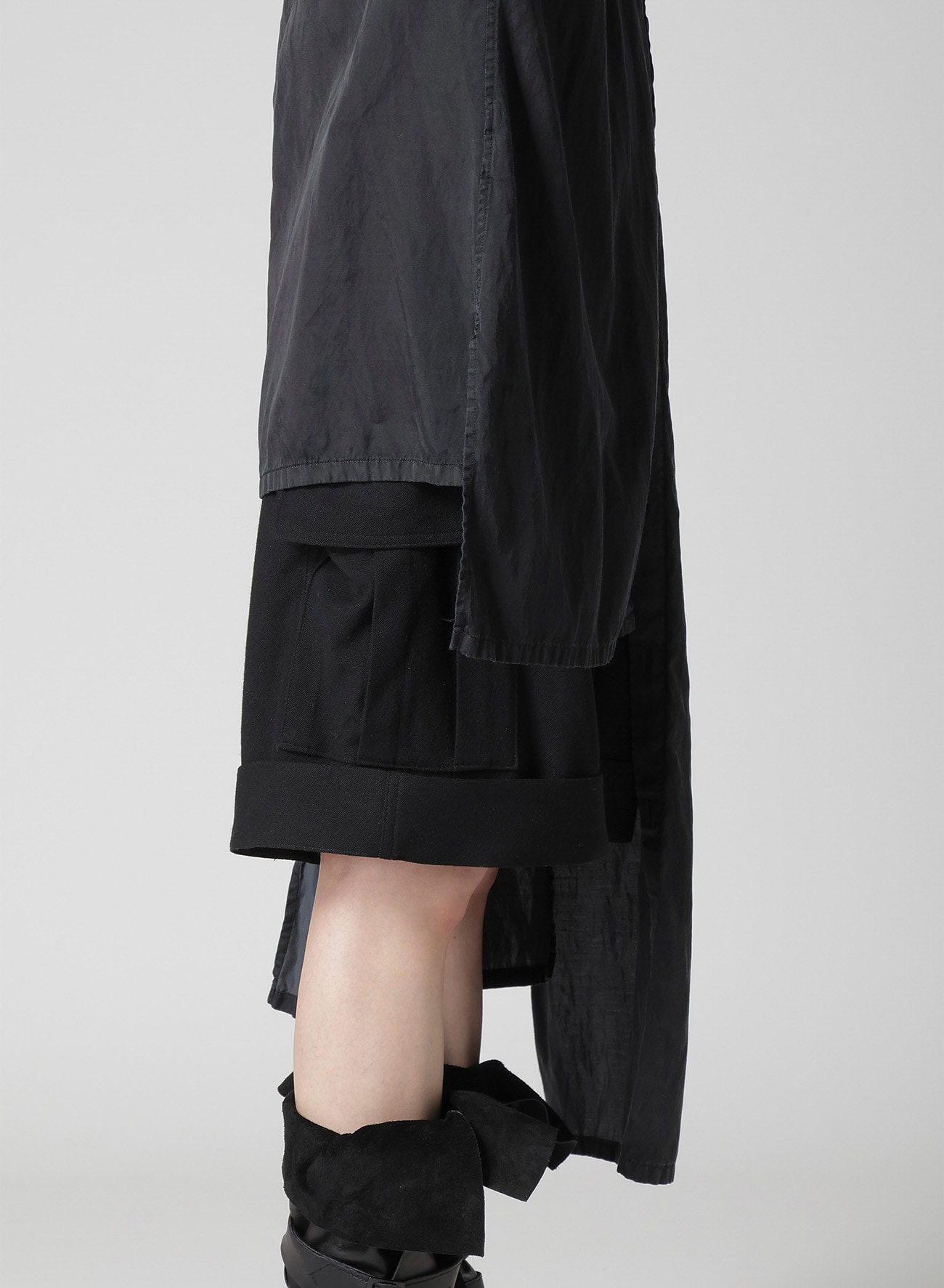 Cu/C BLEACHED SATIN KNOT DETAIL BLOUSE