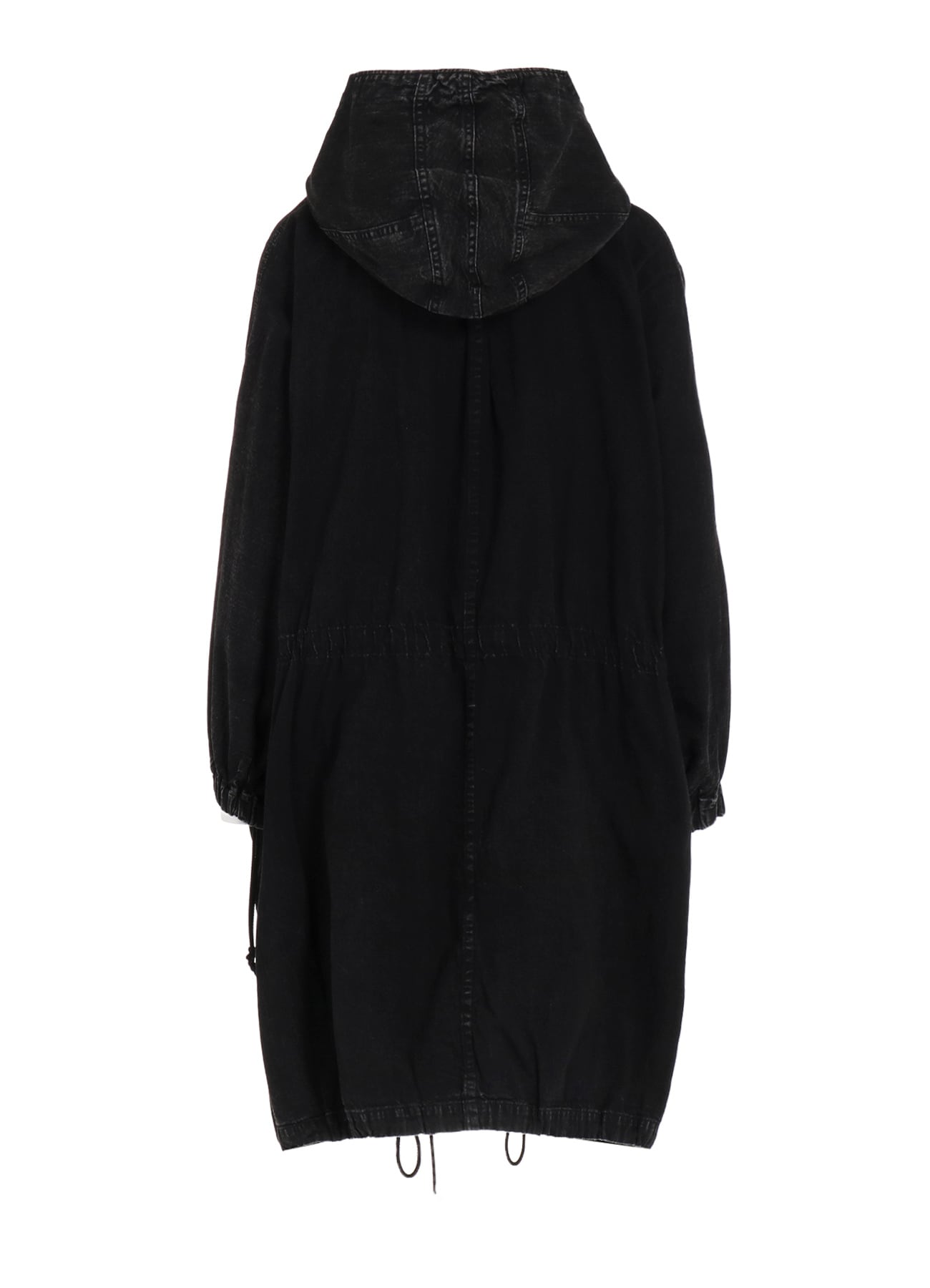 PERMANGANATE BLEACHED DENIM DOLMAN SLV COAT