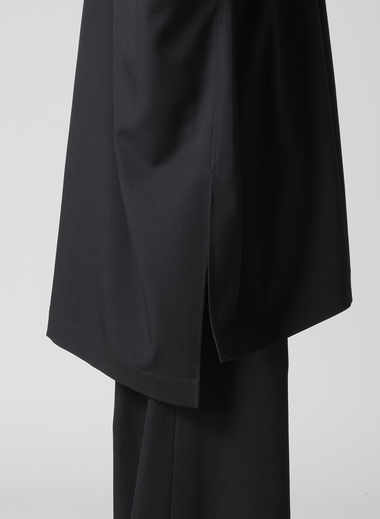 GABARDINE HIGH NECK COAT