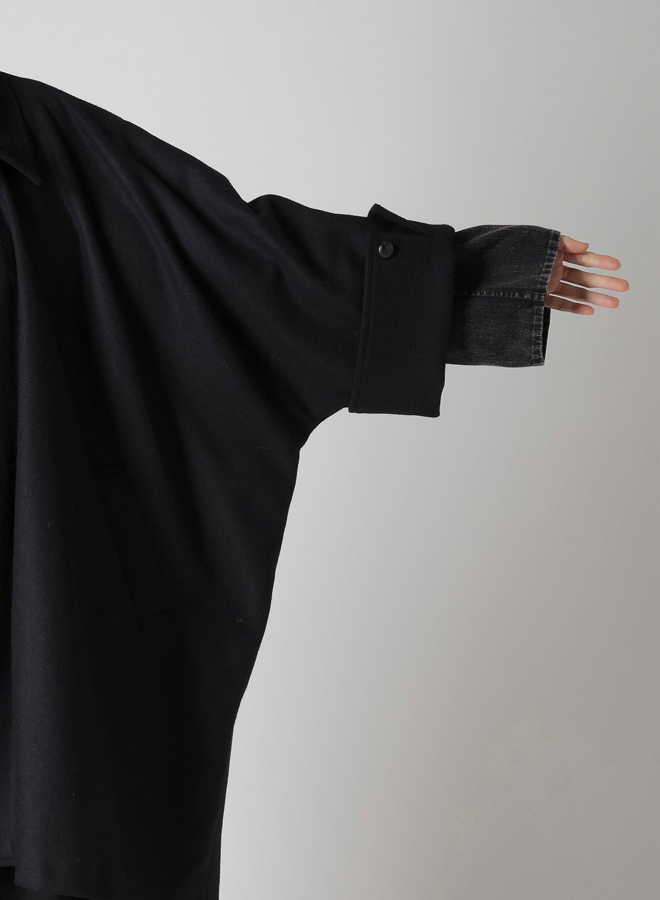 MELTON HIGH NECK COAT