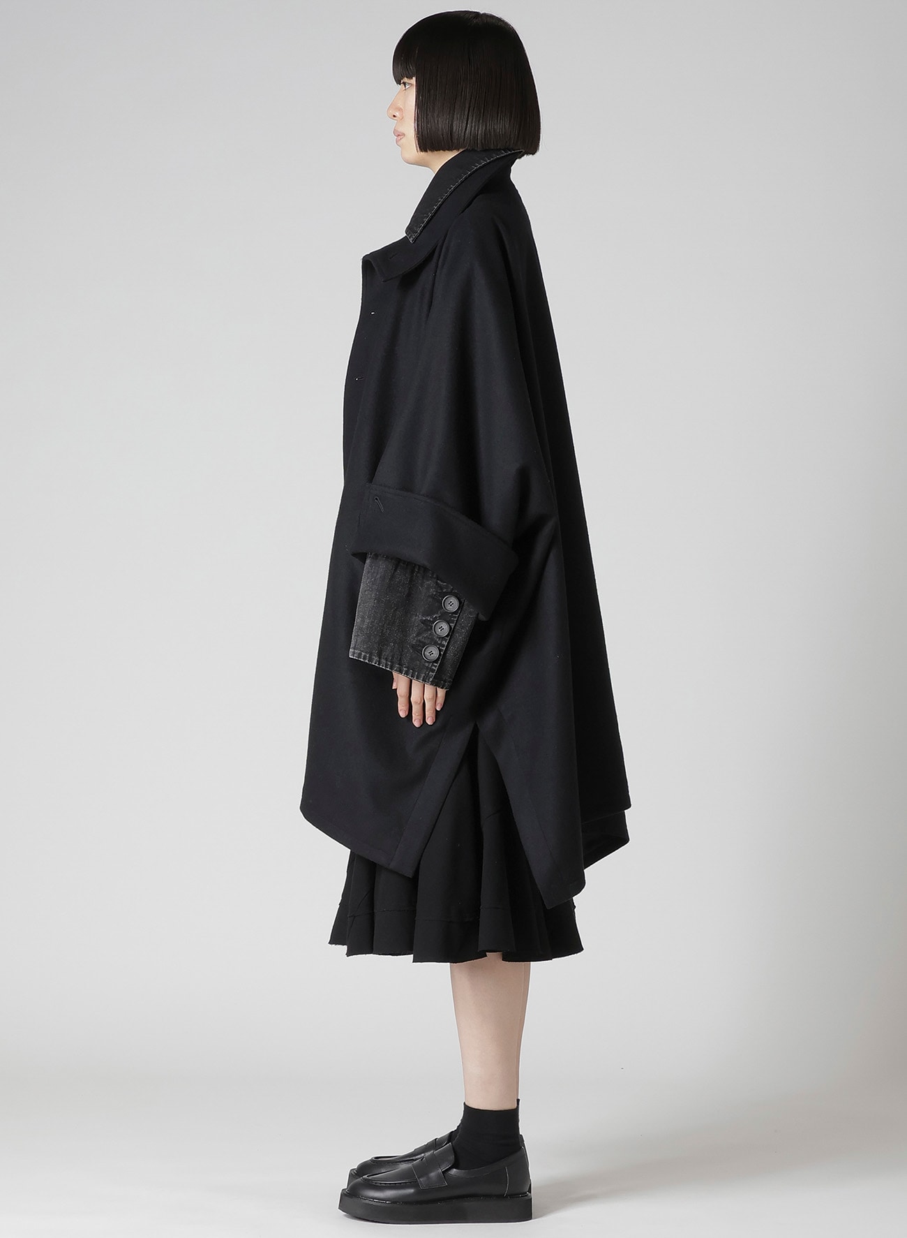 MELTON HIGH NECK COAT