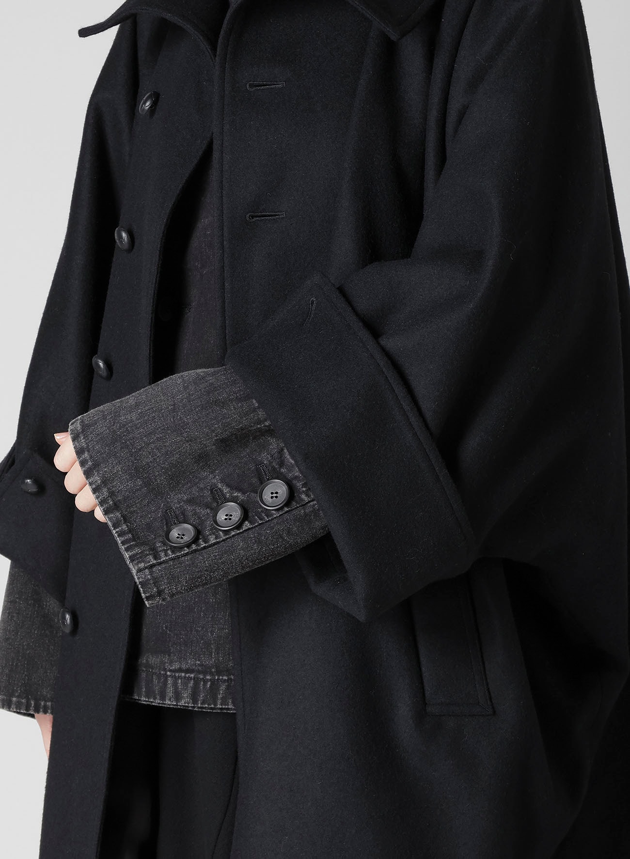 MELTON HIGH NECK COAT