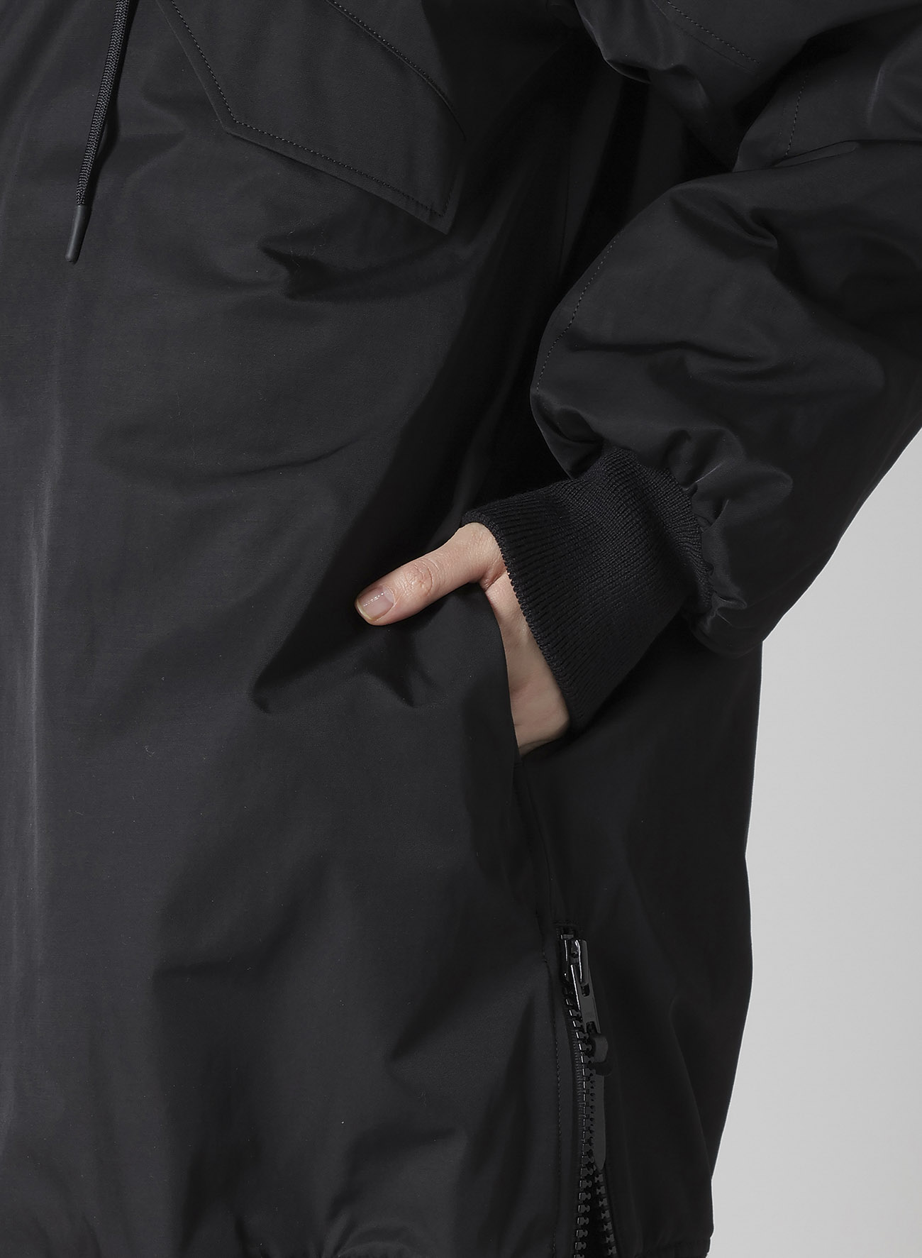 Ny/C TWILL HOODED BOMBER