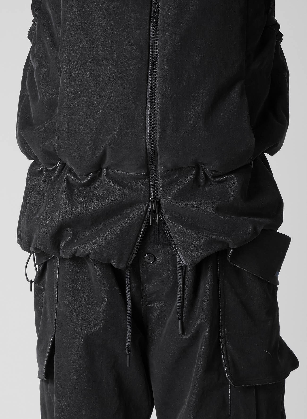 STRETCHED VELVET PADDED VEST