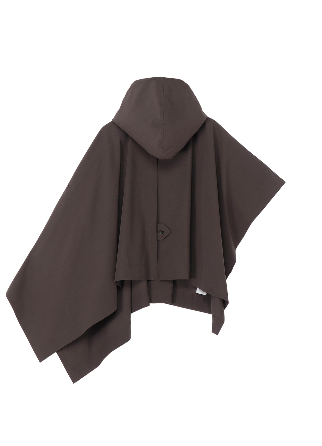 HIGH-TWISTED GABARDINE HODDED CAPE COAT