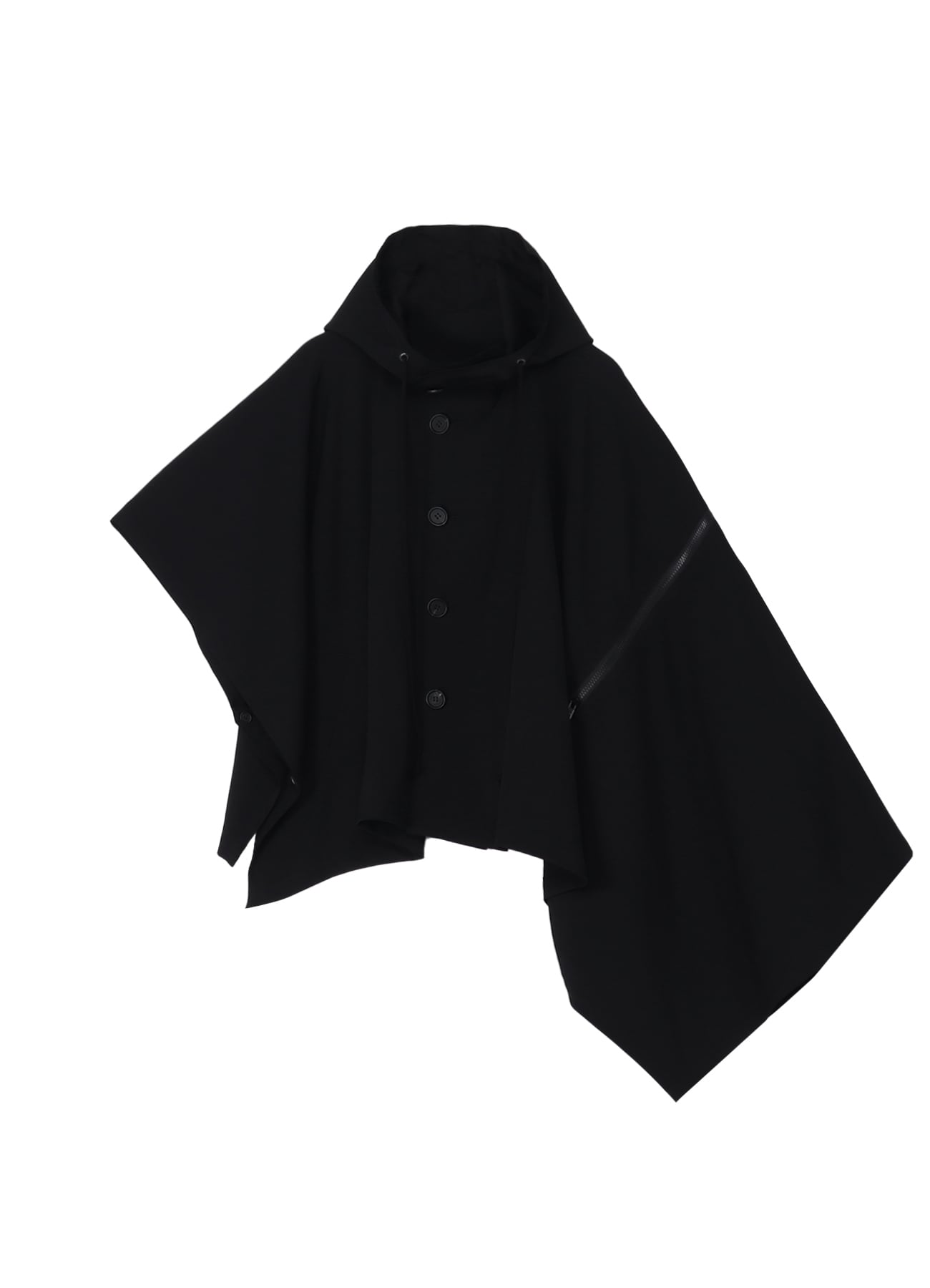 GABARDINE HODDED CAPE COAT