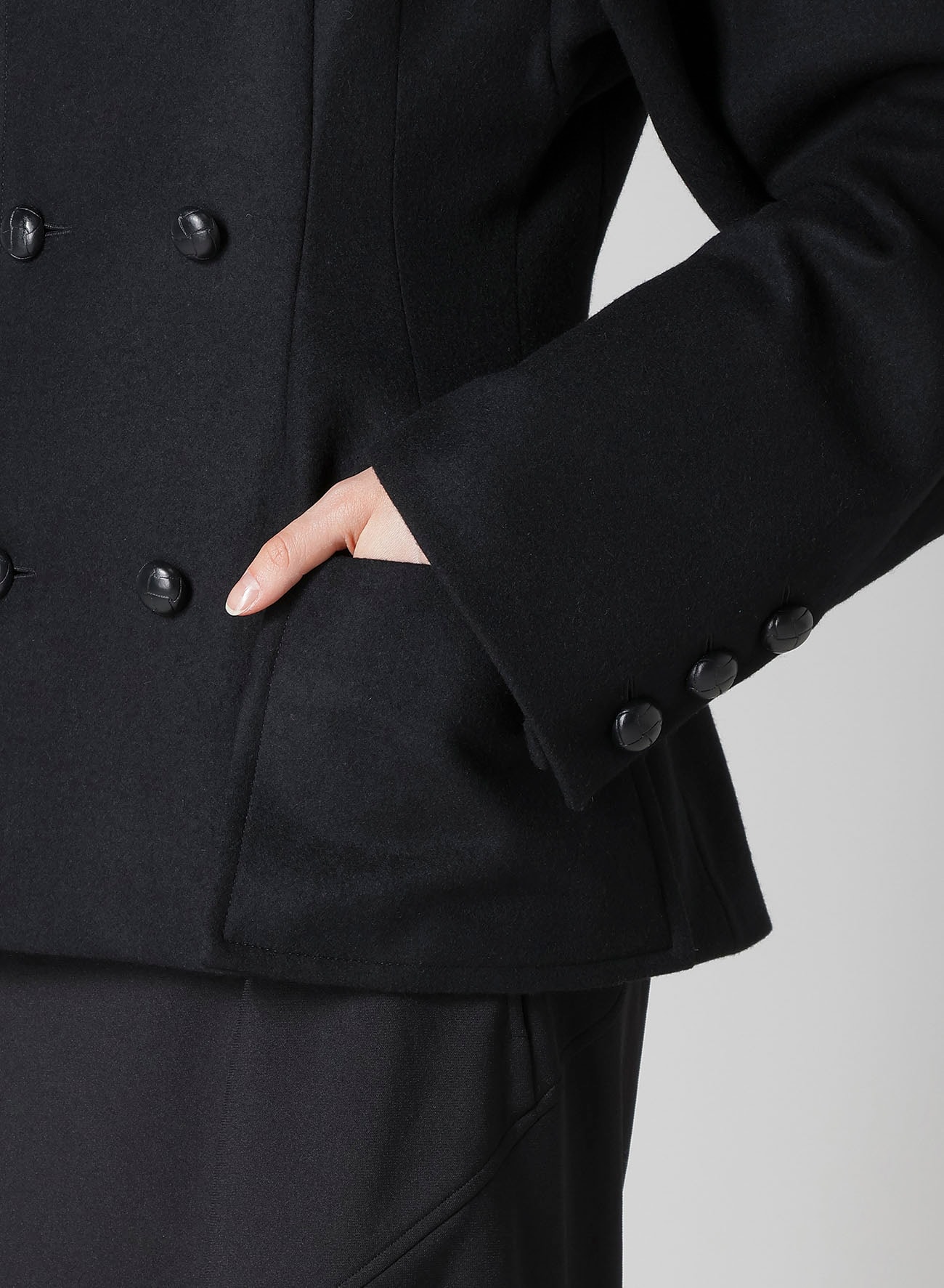 MELTON DARTS PEA COAT