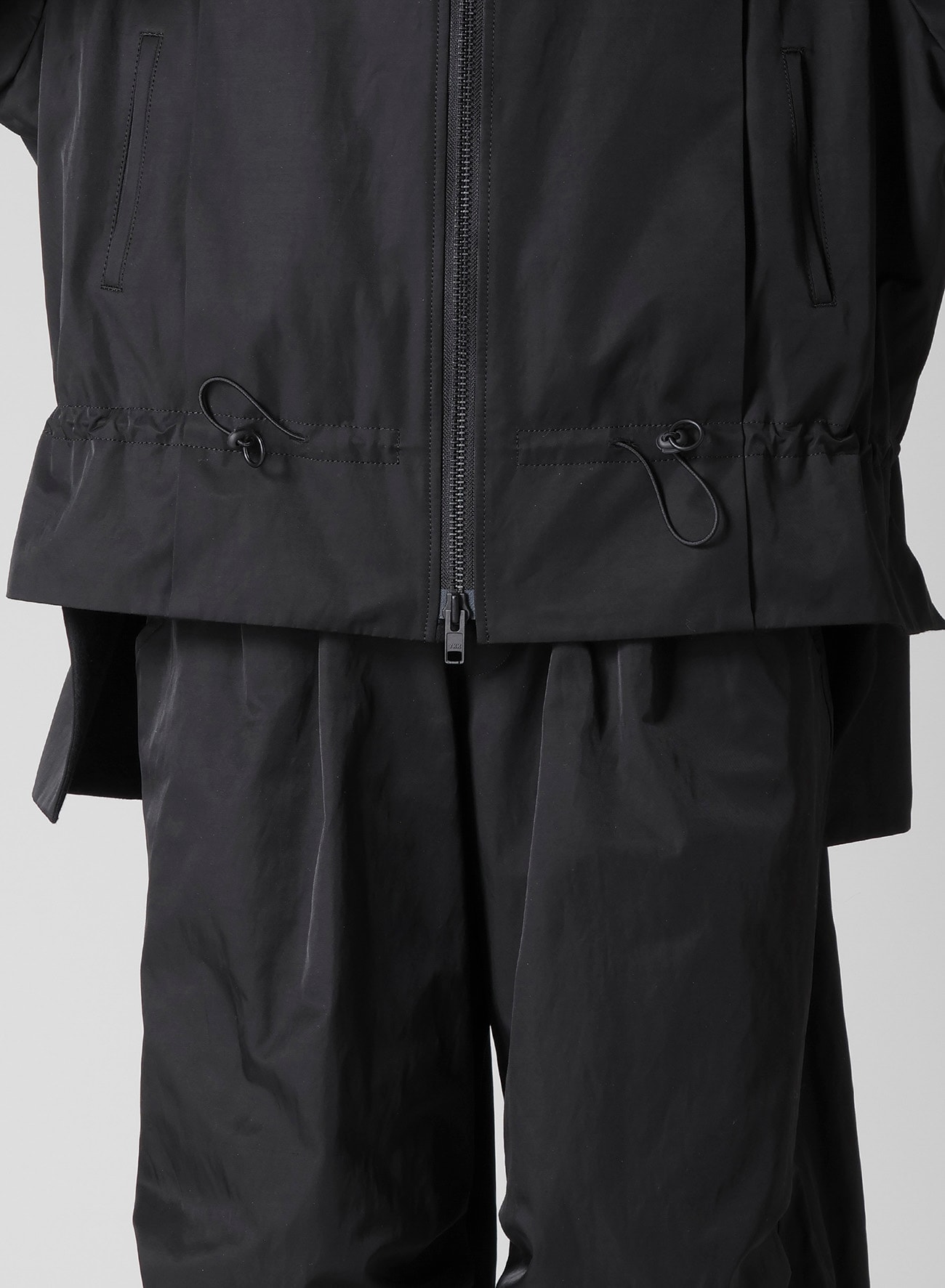 Ny/C TWILL SHIRRING DETAIL JACKET