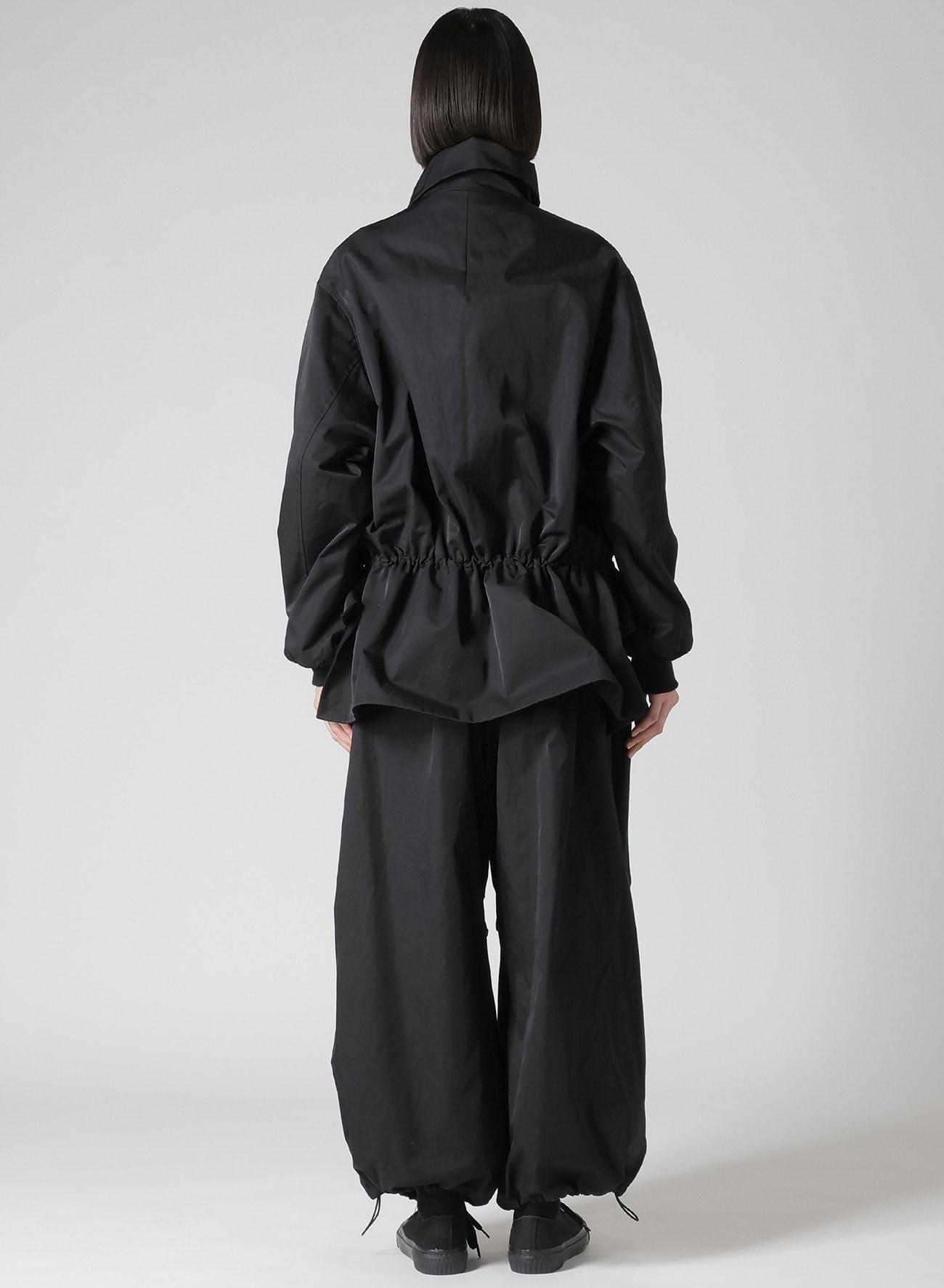 Ny/C TWILL SHIRRING DETAIL JACKET