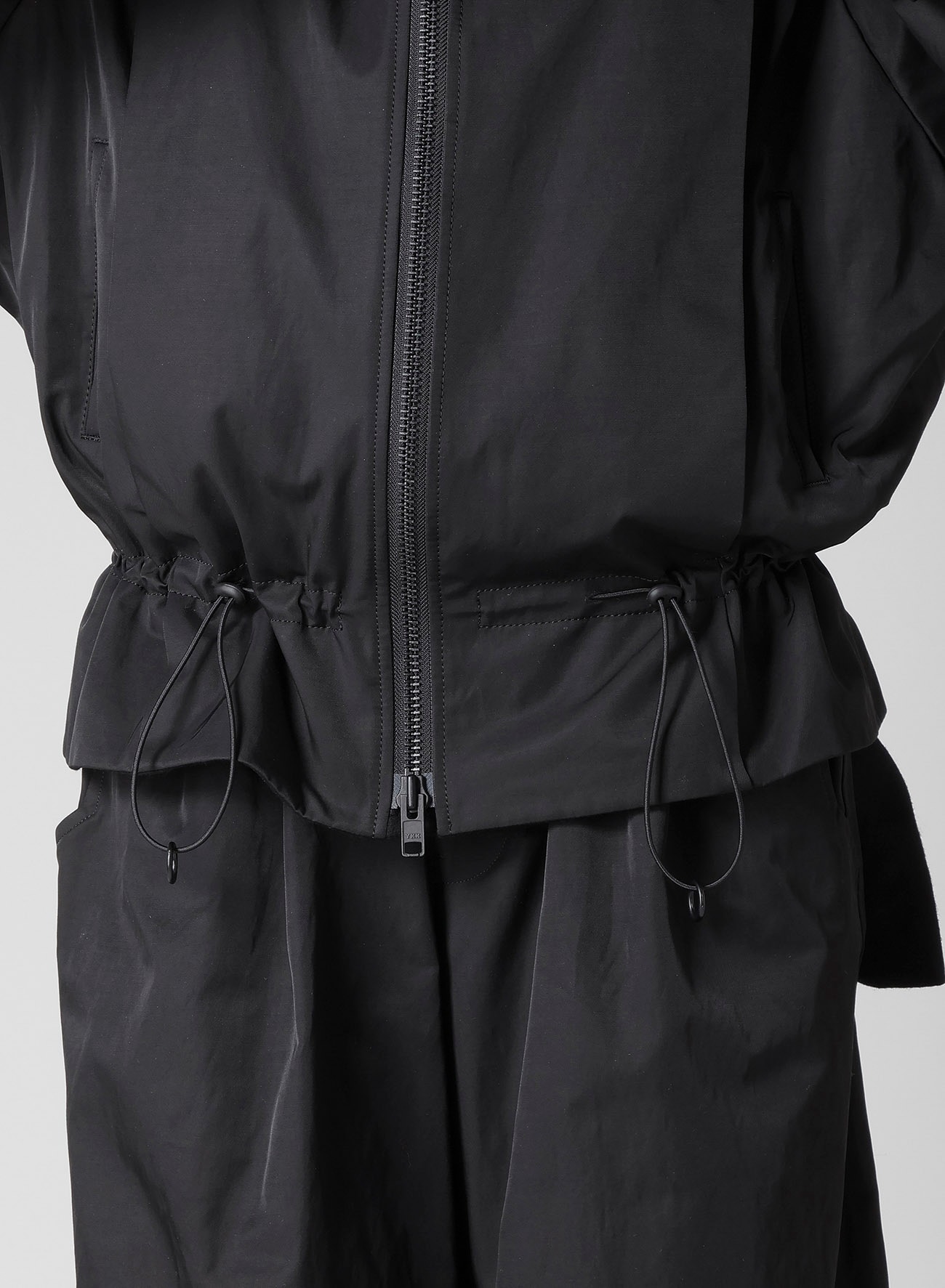 Ny/C TWILL SHIRRING DETAIL JACKET