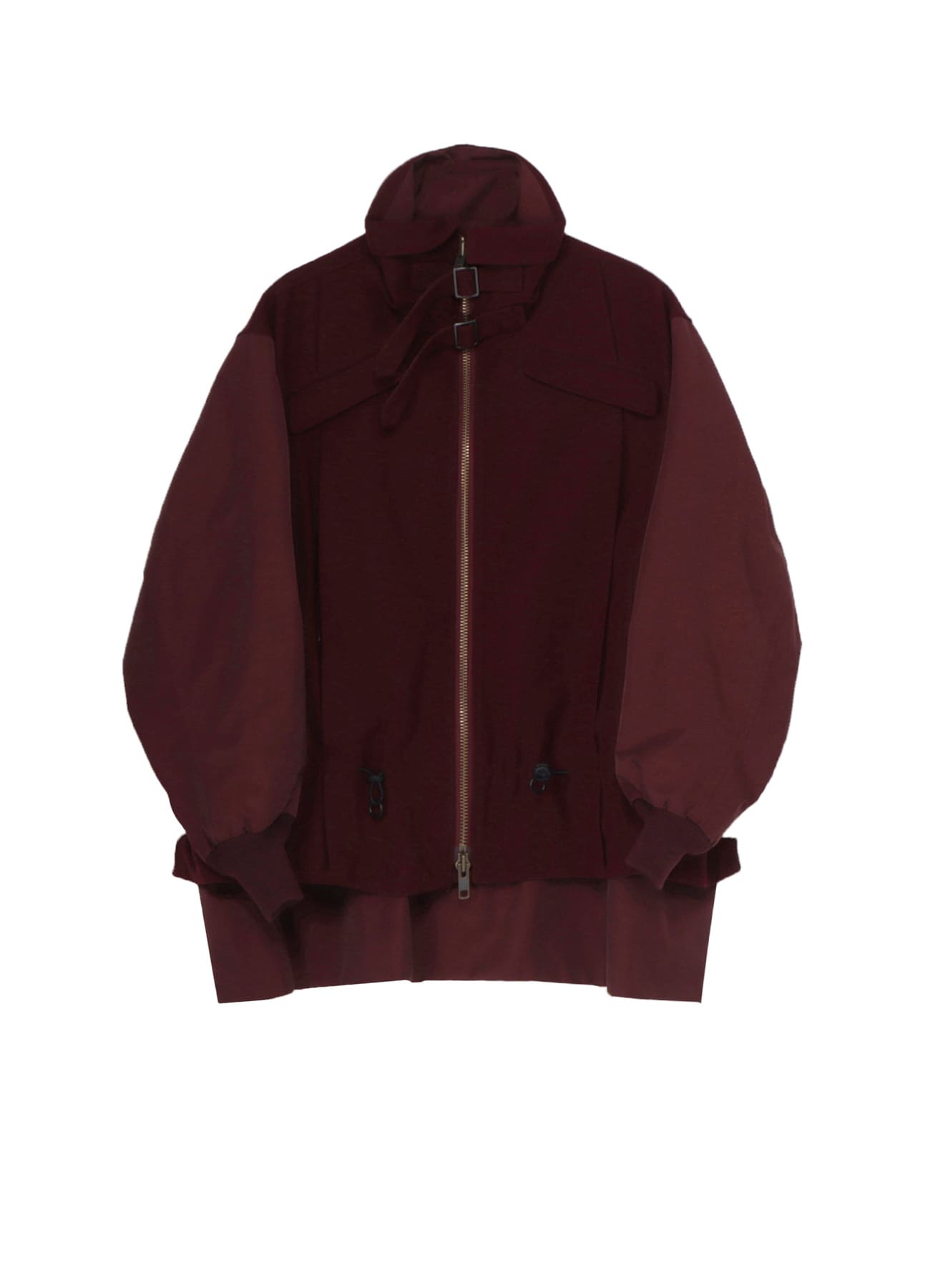 FLANNEL SHIRRING DETAIL JACKET
