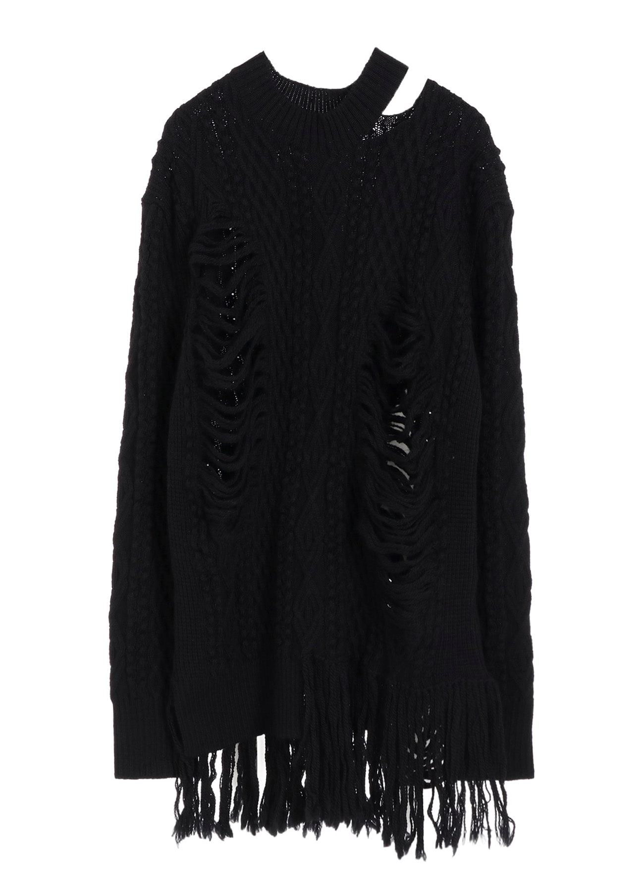 CARMA A CRUSHED CABLE KNIT TOP