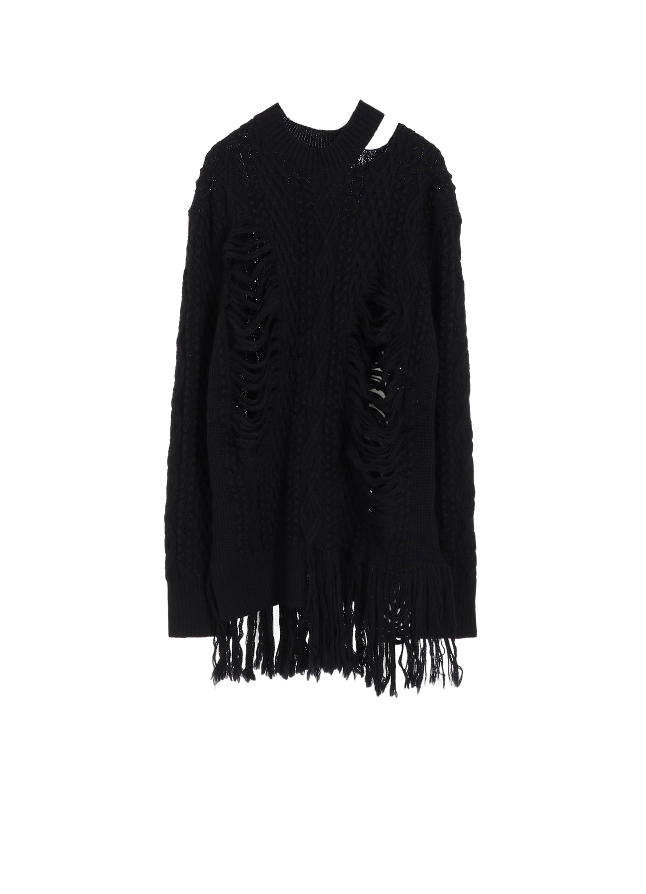 CARMA A CRUSHED CABLE KNIT TOP