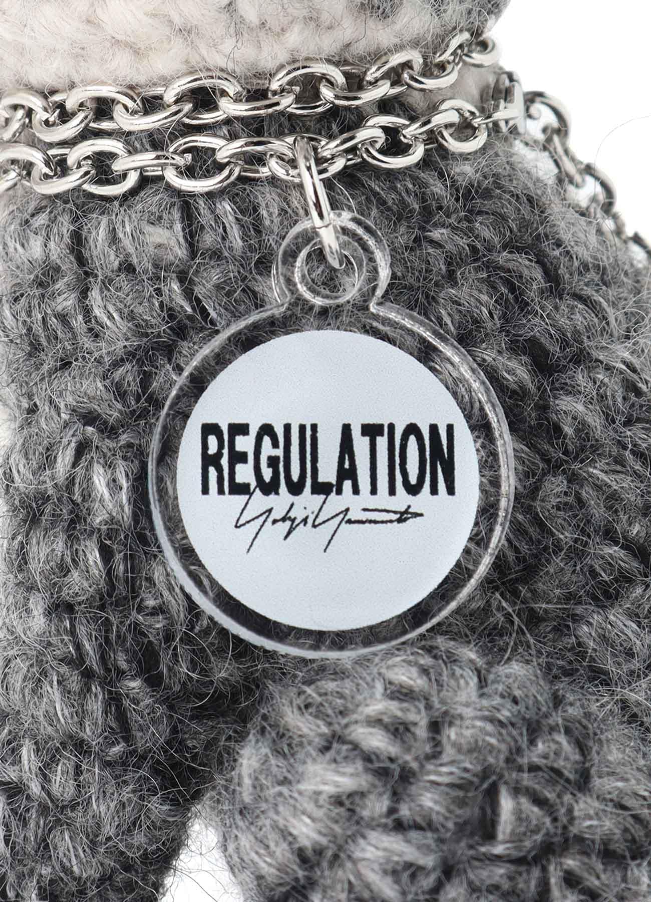 COMBINATION KNIT KNITTED KEY CHARM WITH CHAIN