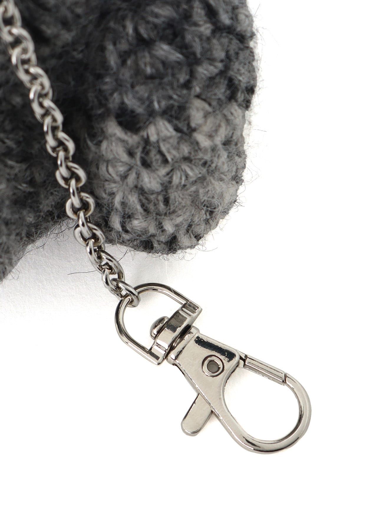 COMBINATION KNIT KNITTED KEY CHARM WITH CHAIN