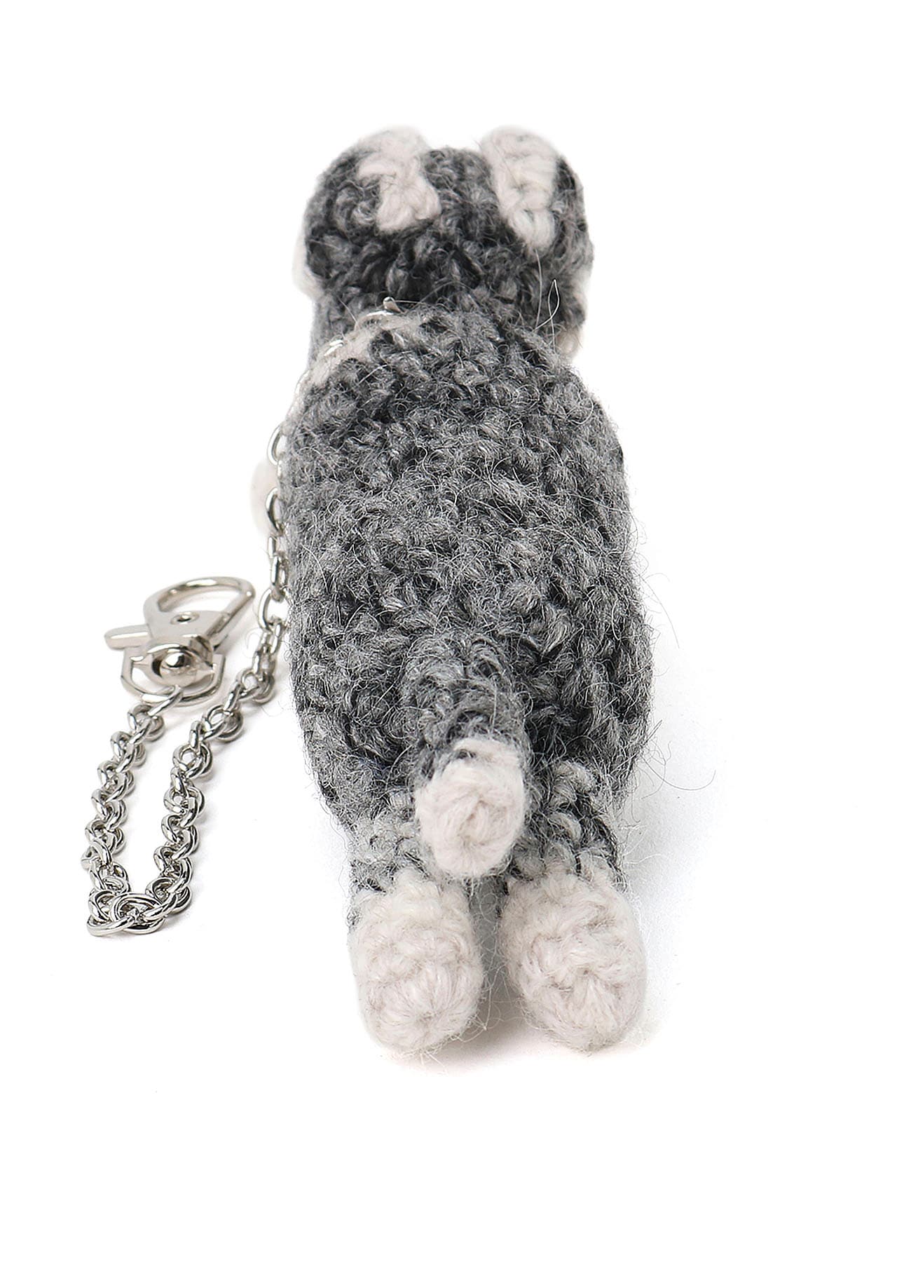COMBINATION KNIT KNITTED KEY CHARM WITH CHAIN