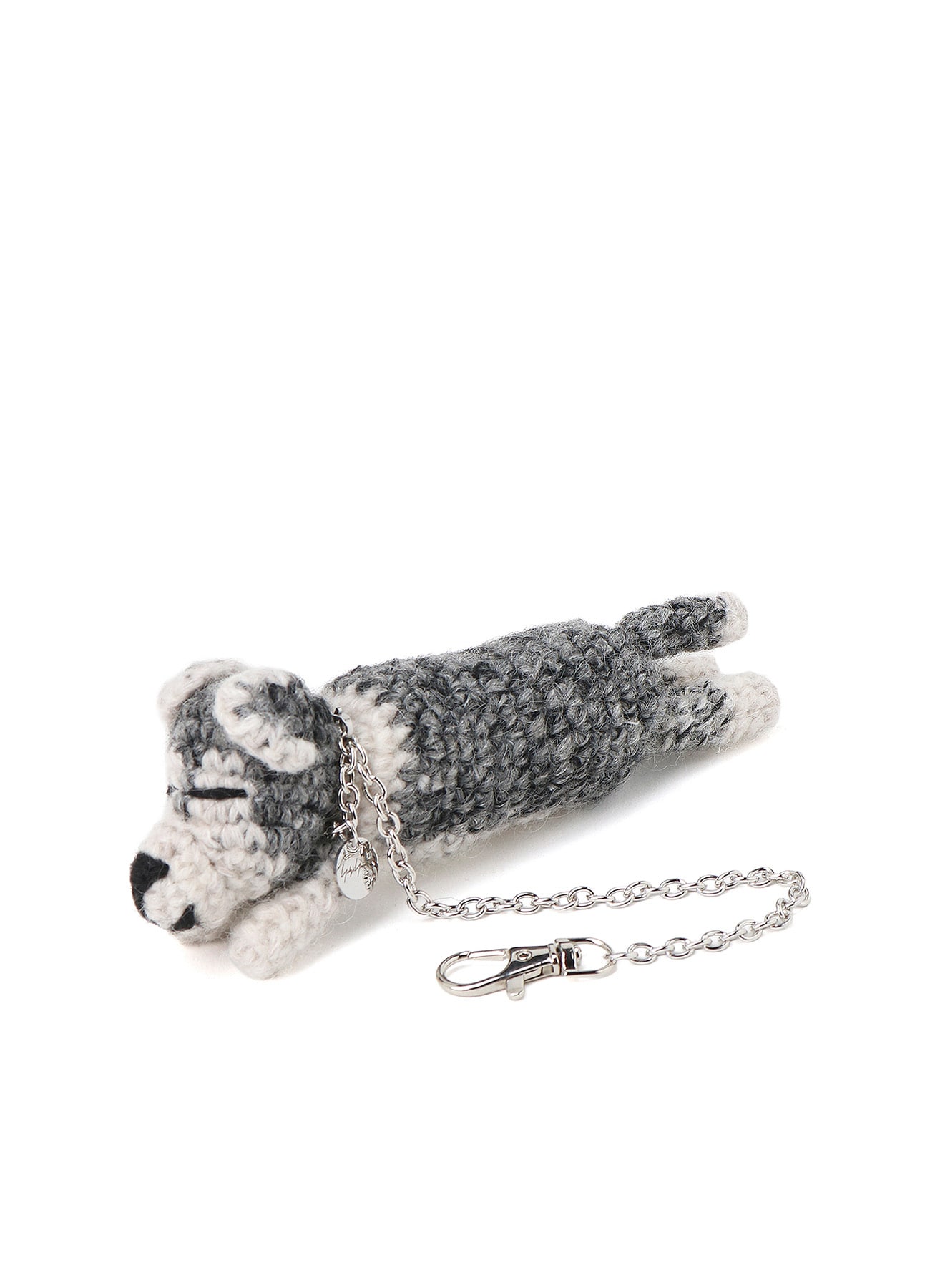 COMBINATION KNIT KNITTED KEY CHARM WITH CHAIN
