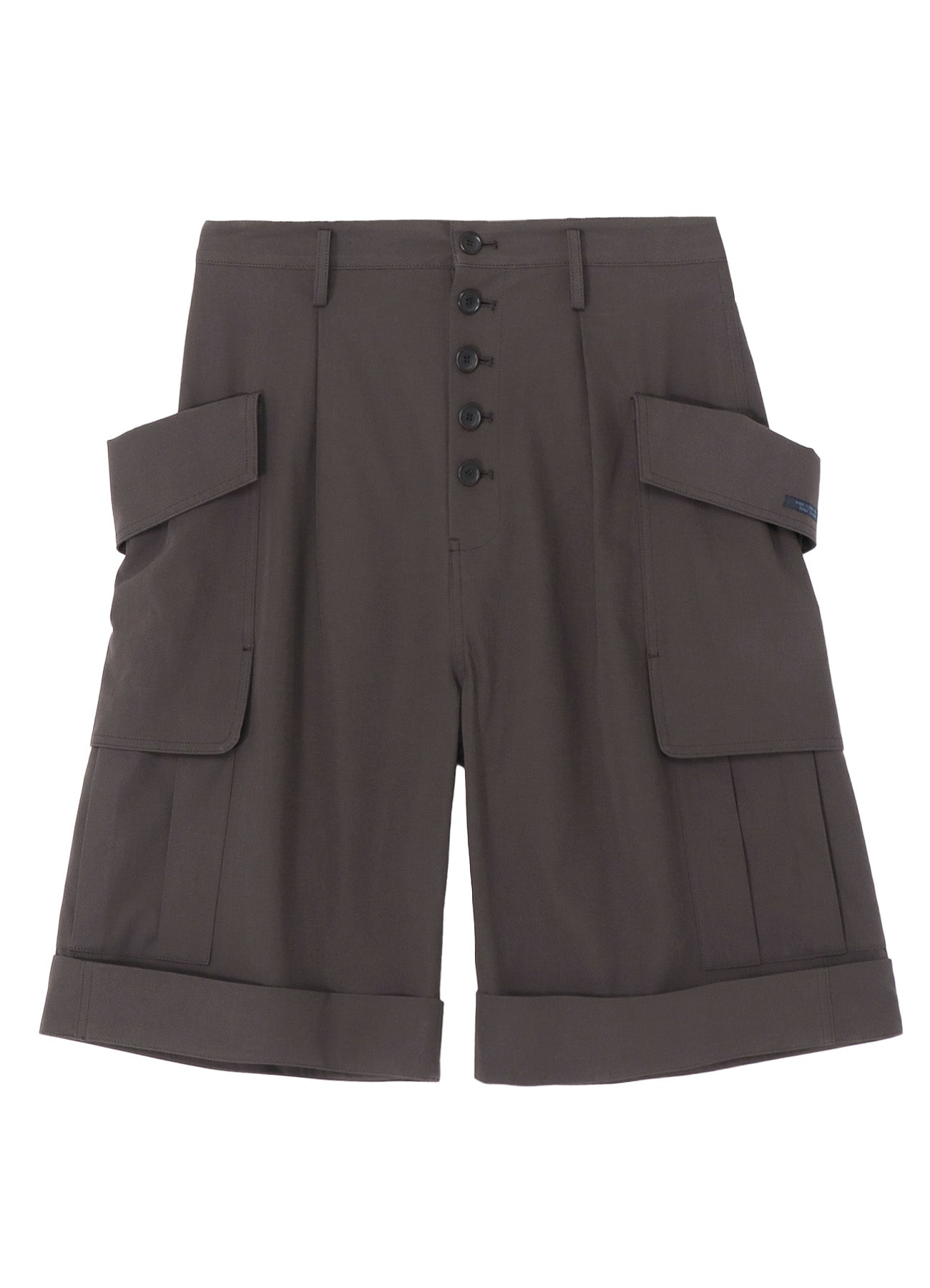 S HIGH-TWISTED GABARDINE SHORT CARGO PANTS