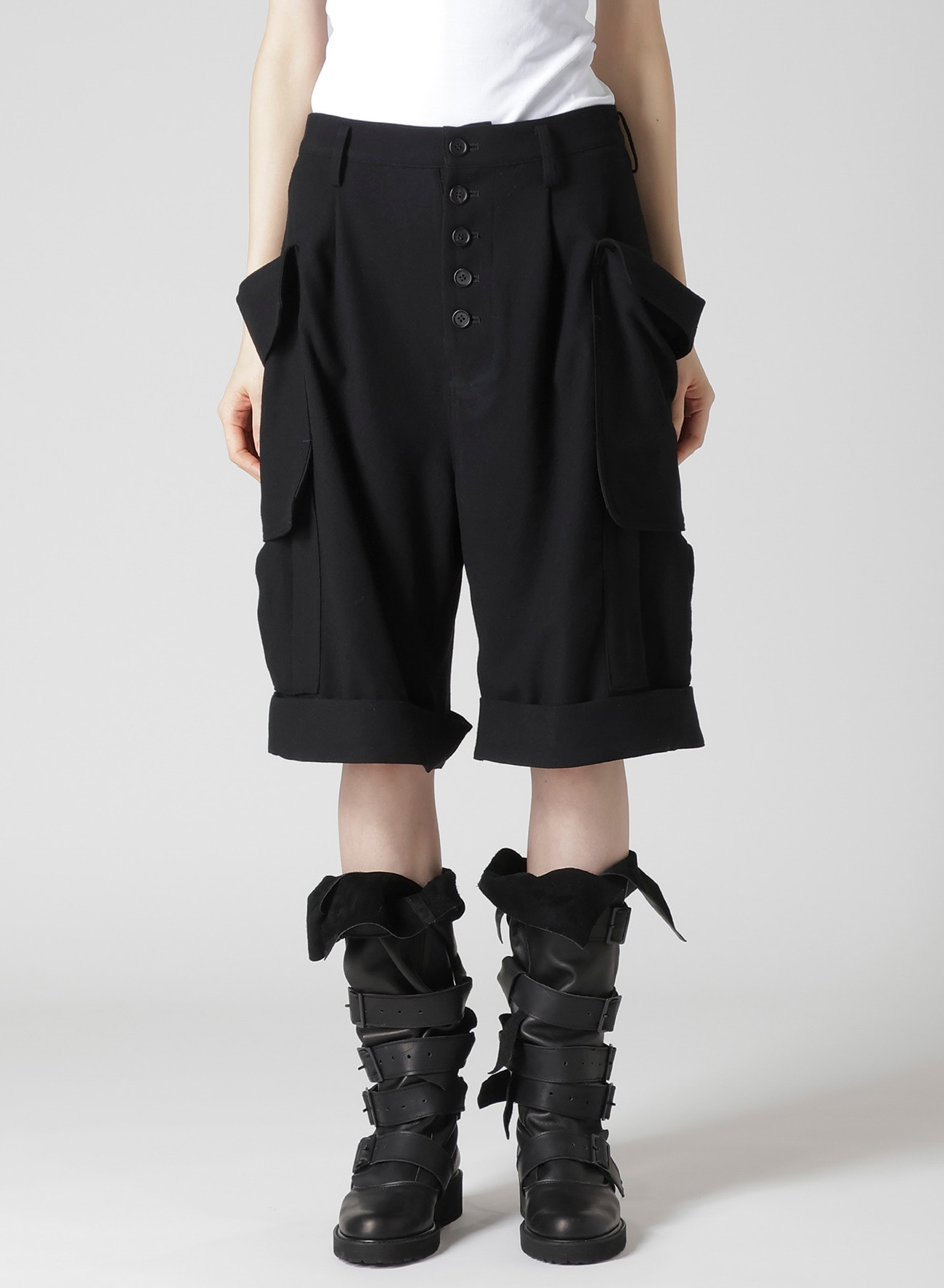 FLANNEL SHORT CARGO PANTS