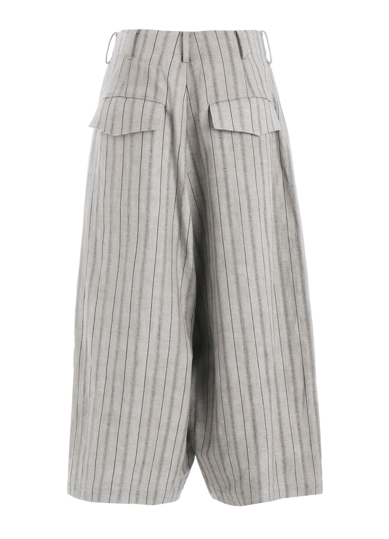 C/Li STRIPE BACKSIDE FLARED WIDE PANTS