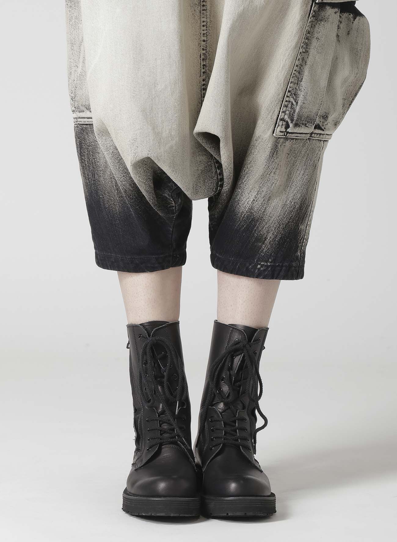 10OZ BLEACHED DENIM CARGO SALOUEL PANTS