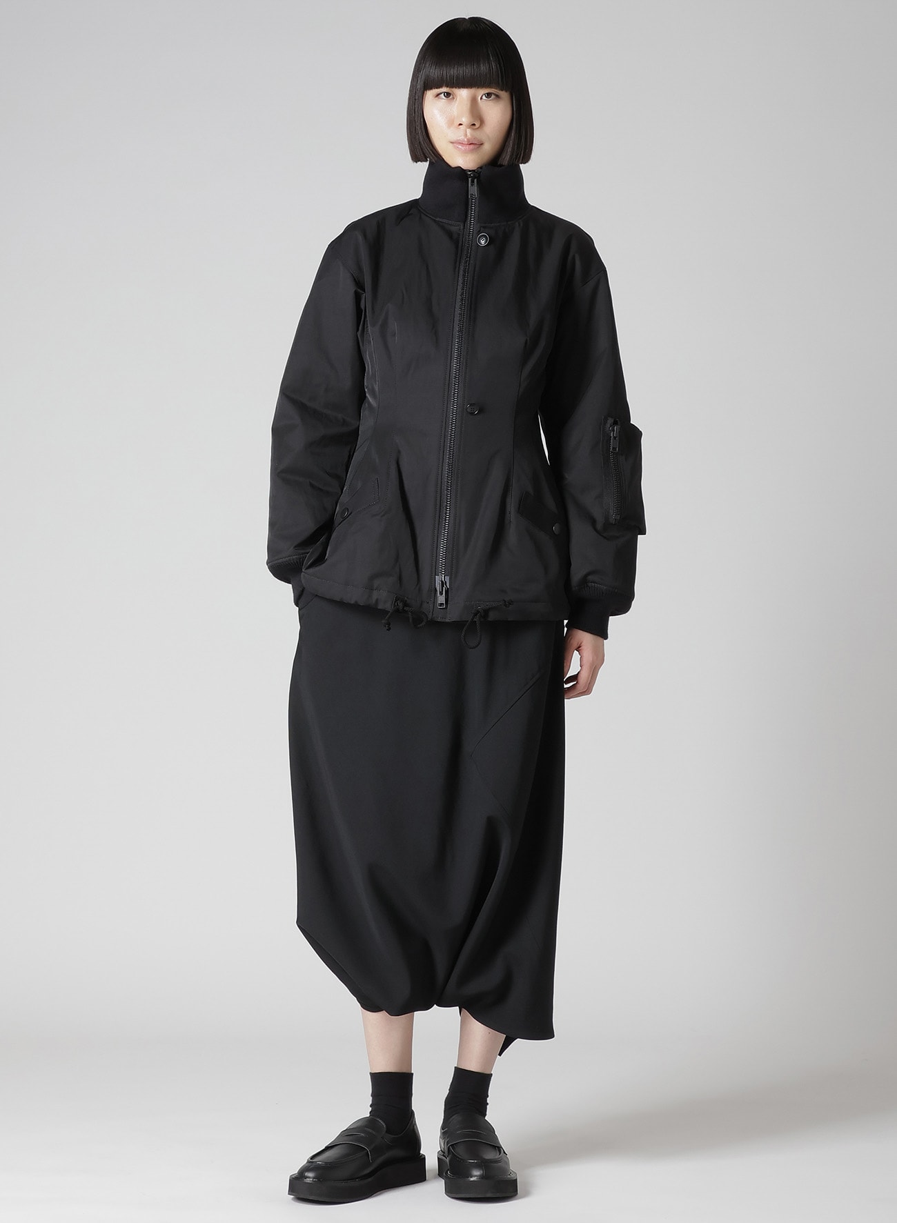 GABARDINE PANELED SALOUEL PANTS