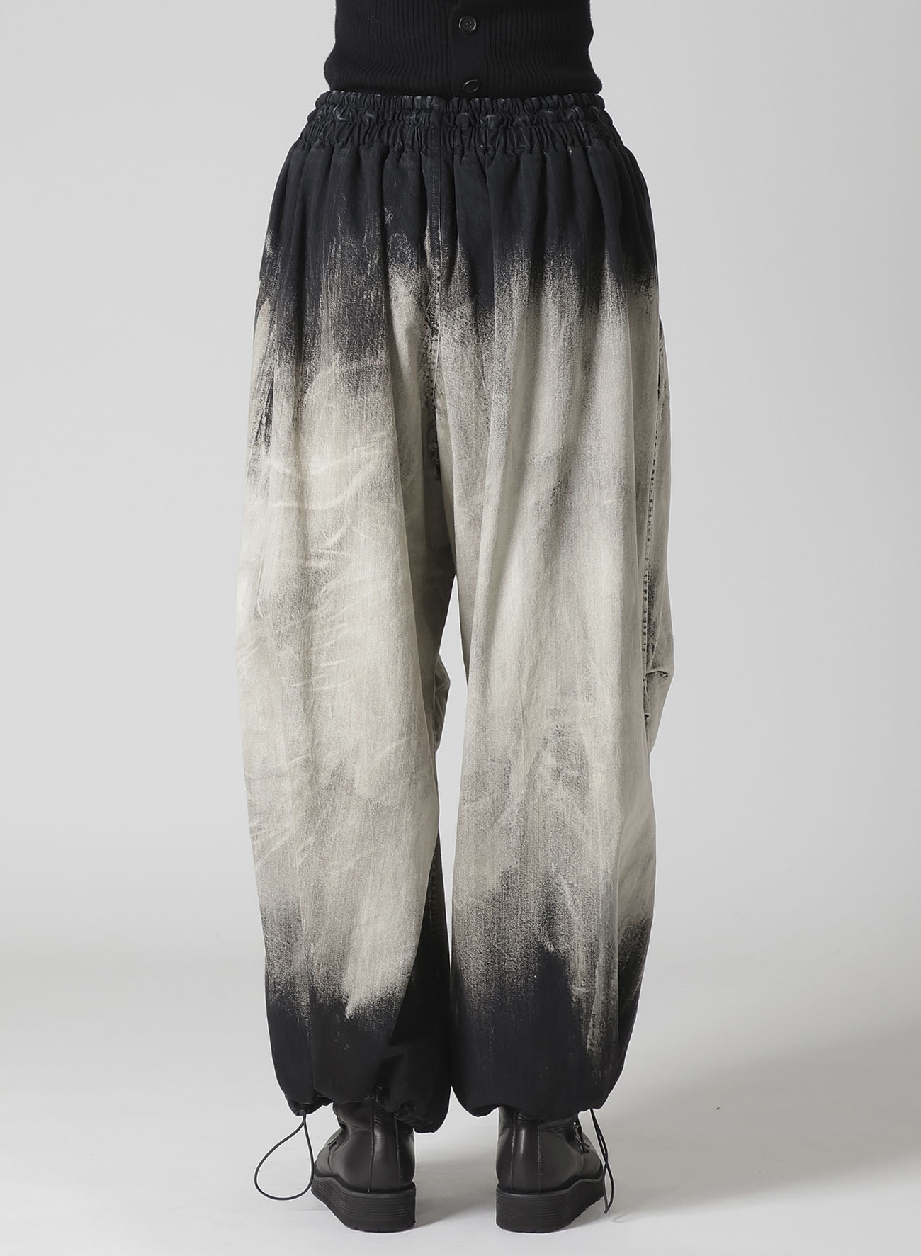 10OZ BLEACHED DENIM PARACHUTE PANTS
