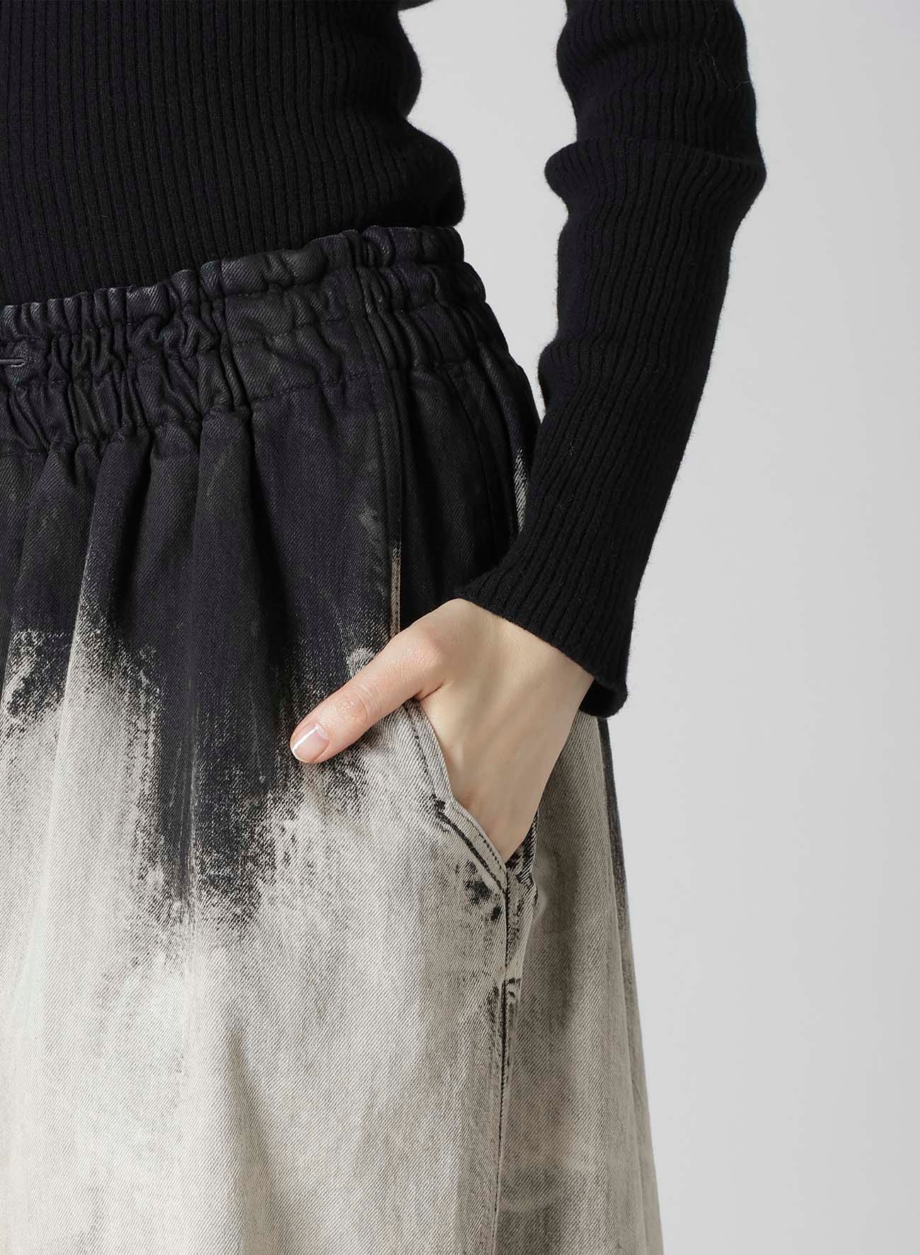 10OZ BLEACHED DENIM PARACHUTE PANTS