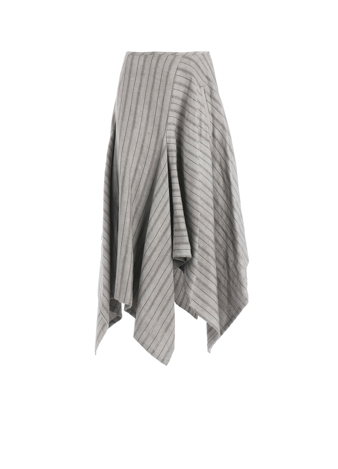 C/Li STRIPE ASYMMETRIC SKIRT