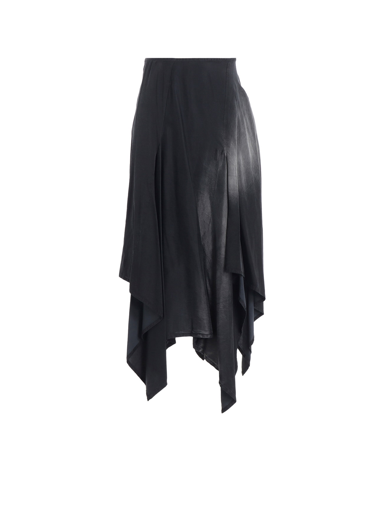 Cu/C BLEACHED SATIN ASYMMETRIC SKIRT