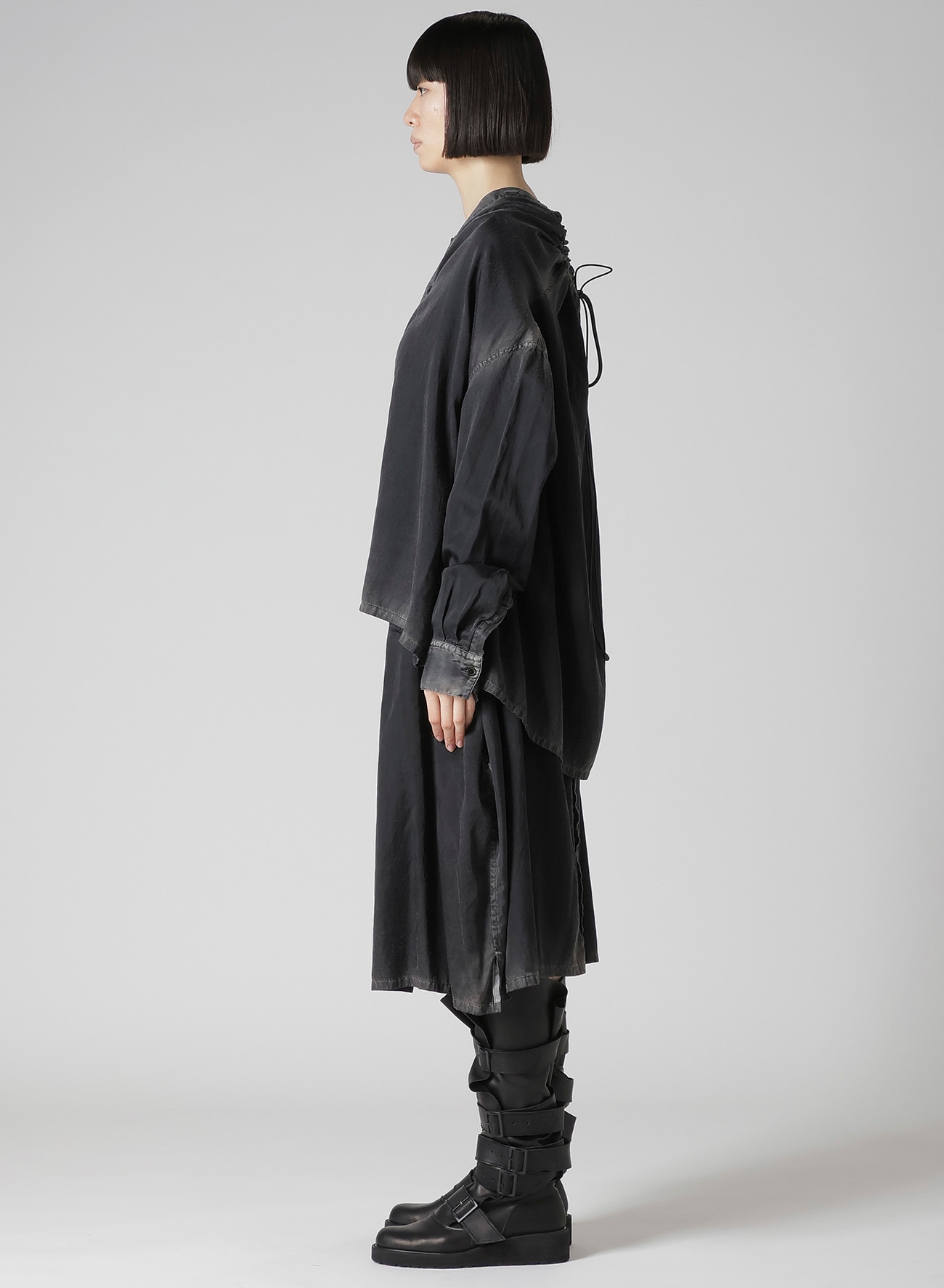 Cu/C BLEACHED SATIN ENSEMBLE SKIRT