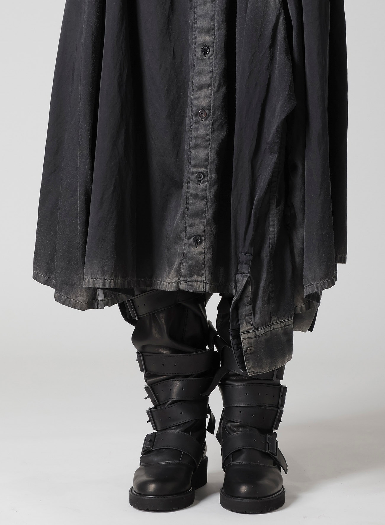 Cu/C BLEACHED SATIN ENSEMBLE SKIRT