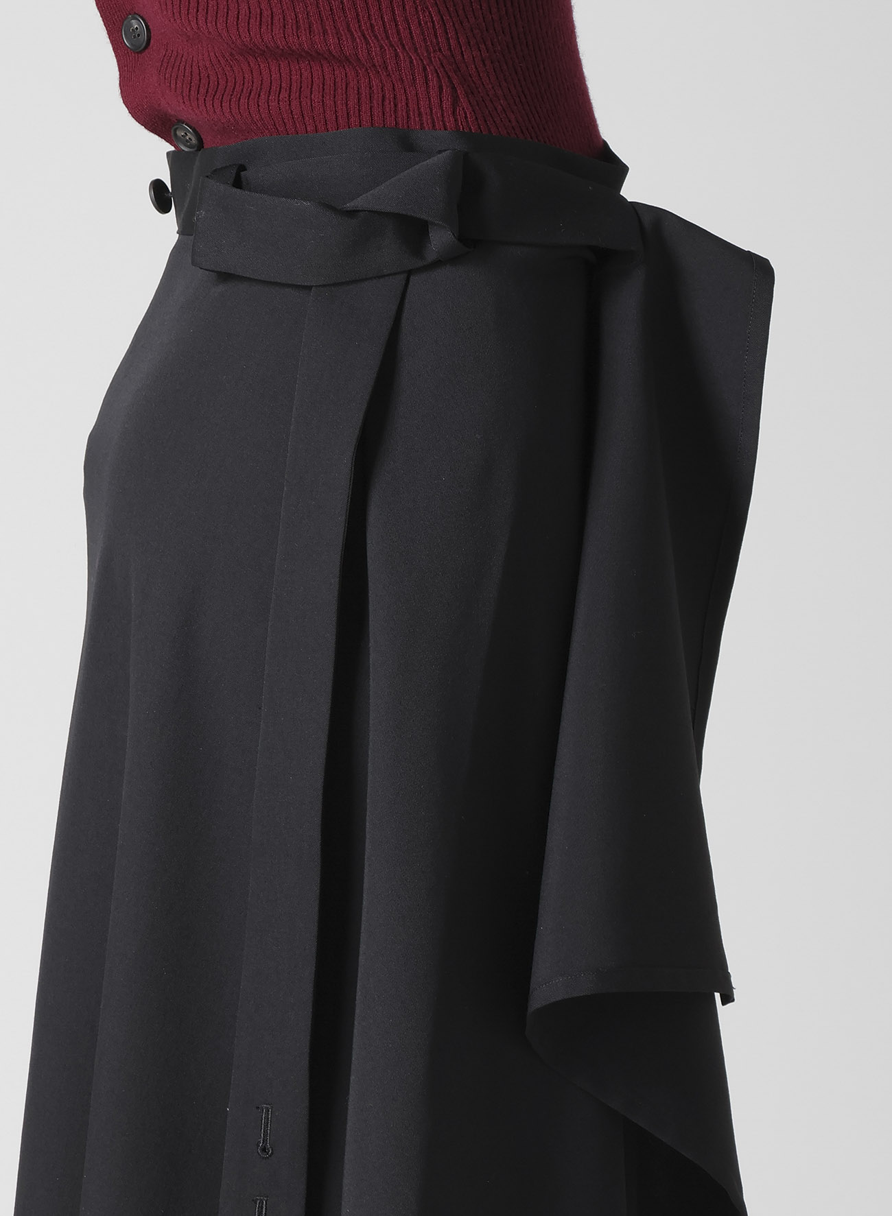 GABARDINE 2WAY SUSPENDER SKIRT