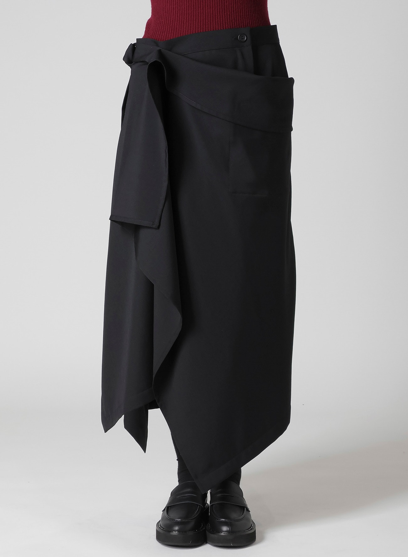 GABARDINE 2WAY SUSPENDER SKIRT