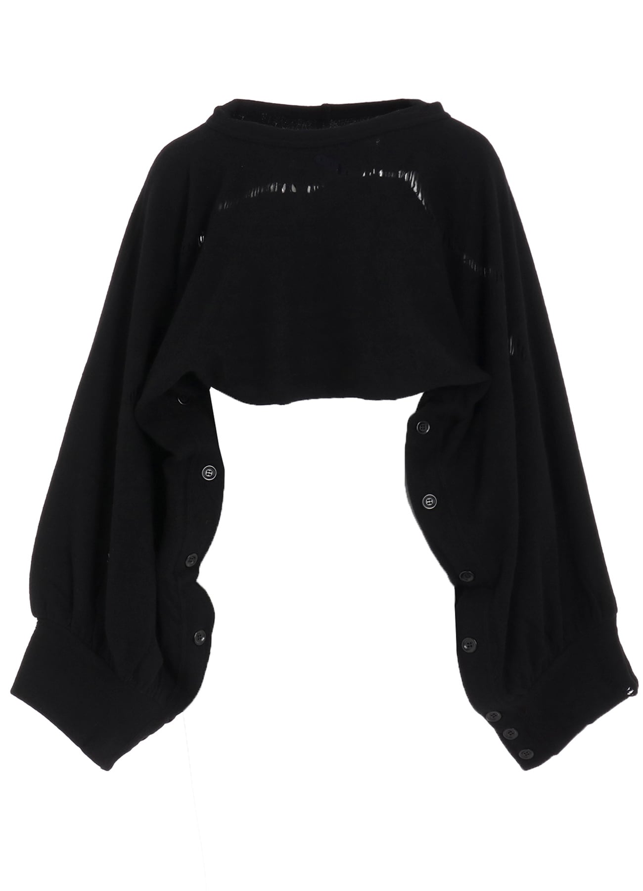 W DETAIL JERSEY STOLE SWEAT SHIRT