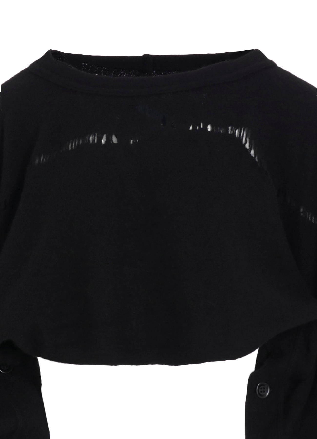 W DETAIL JERSEY STOLE SWEAT SHIRT
