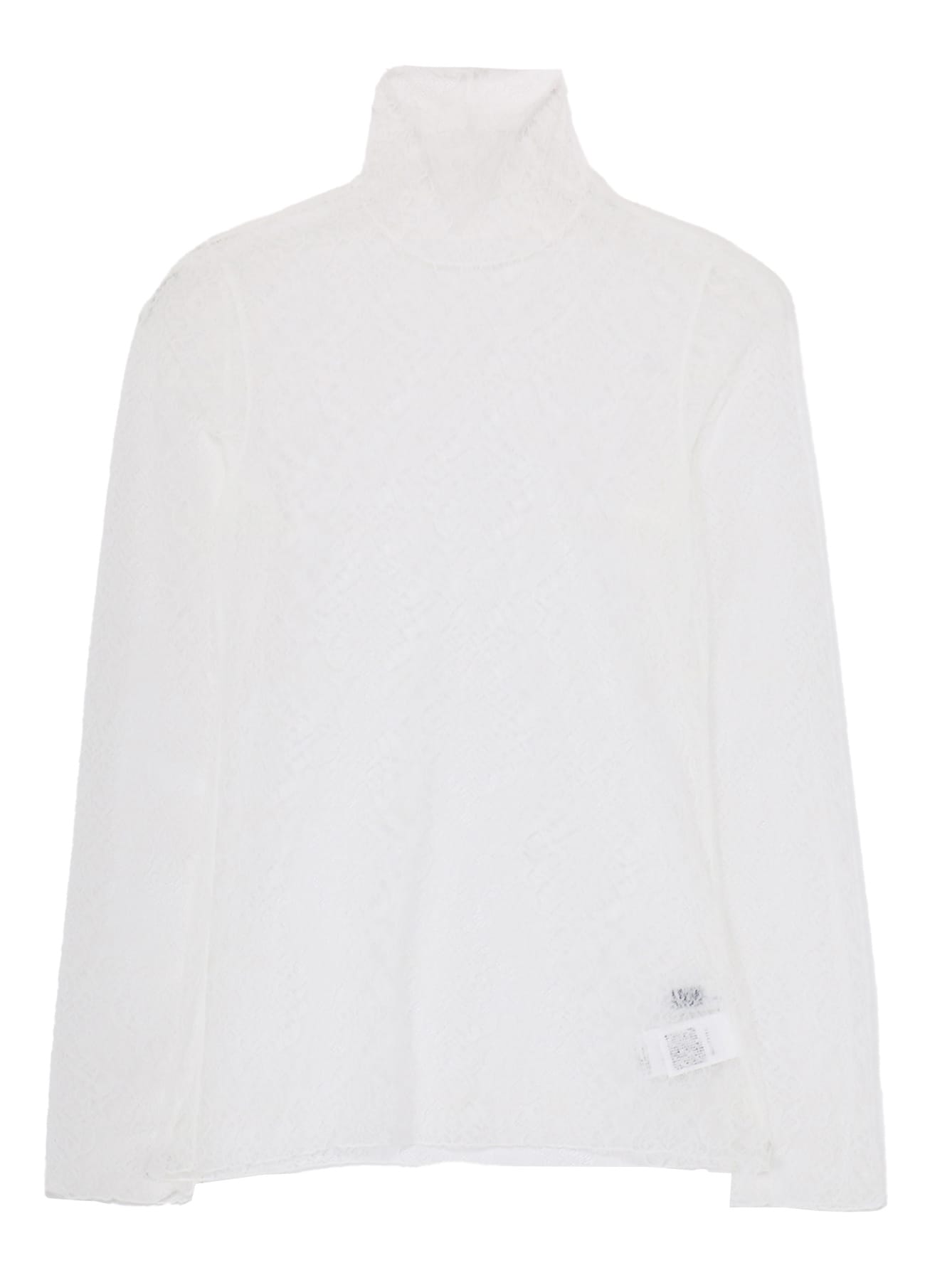 STRETCHED LACE R-TURTLENECK T