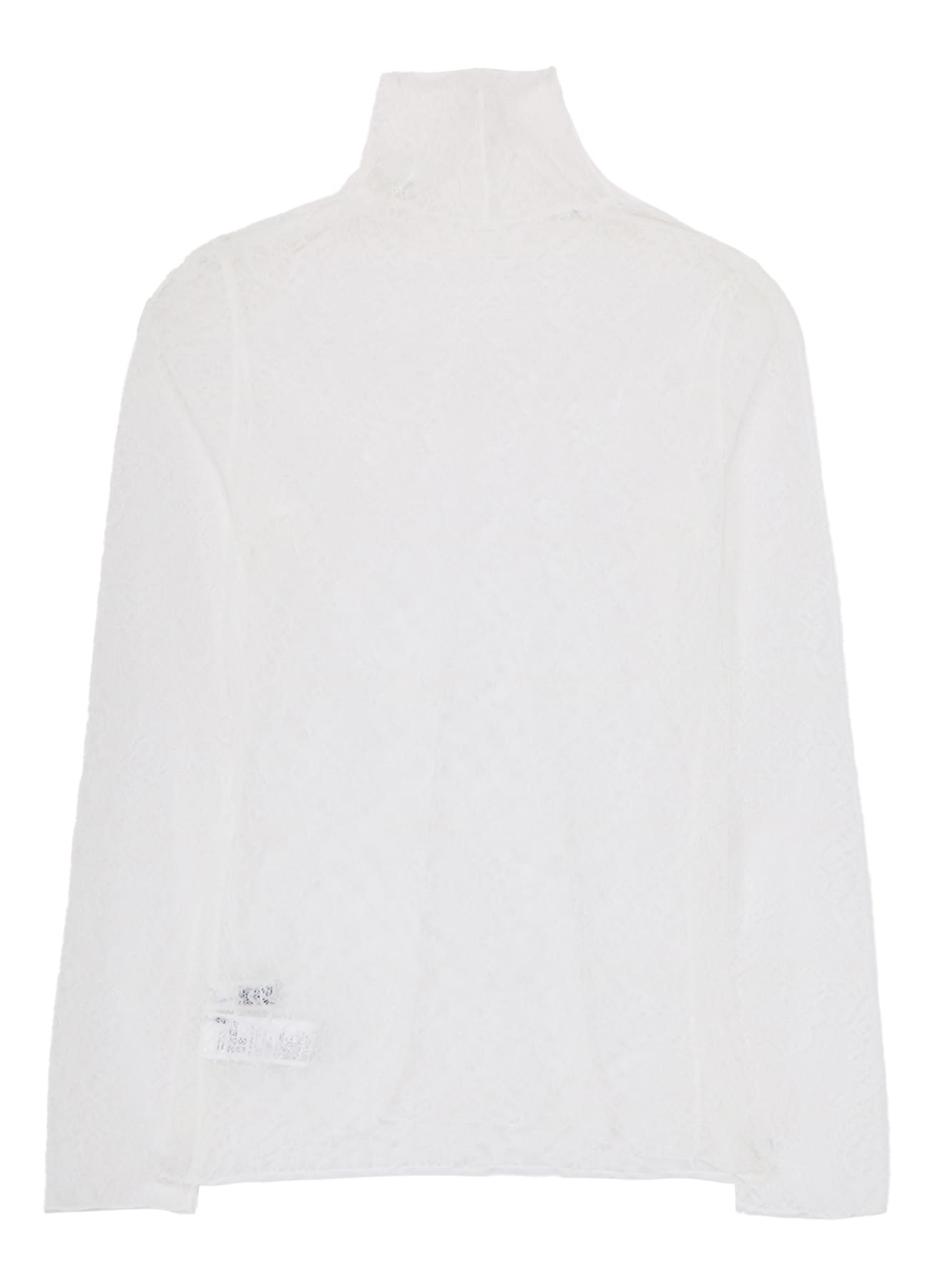 STRETCHED LACE R-TURTLENECK T