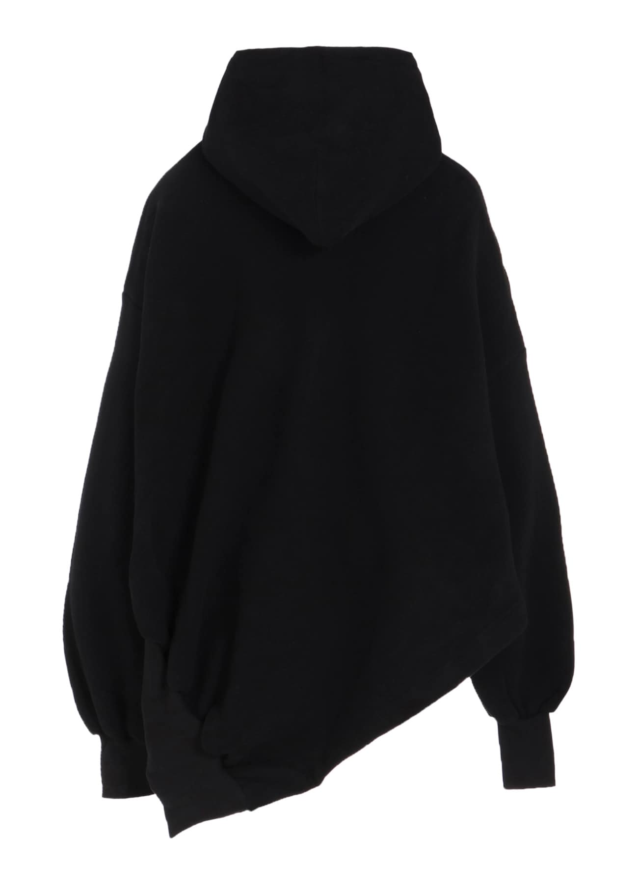 Liy/C BRUSHED FRENCH TERRY UNBALANCED HOODIE A