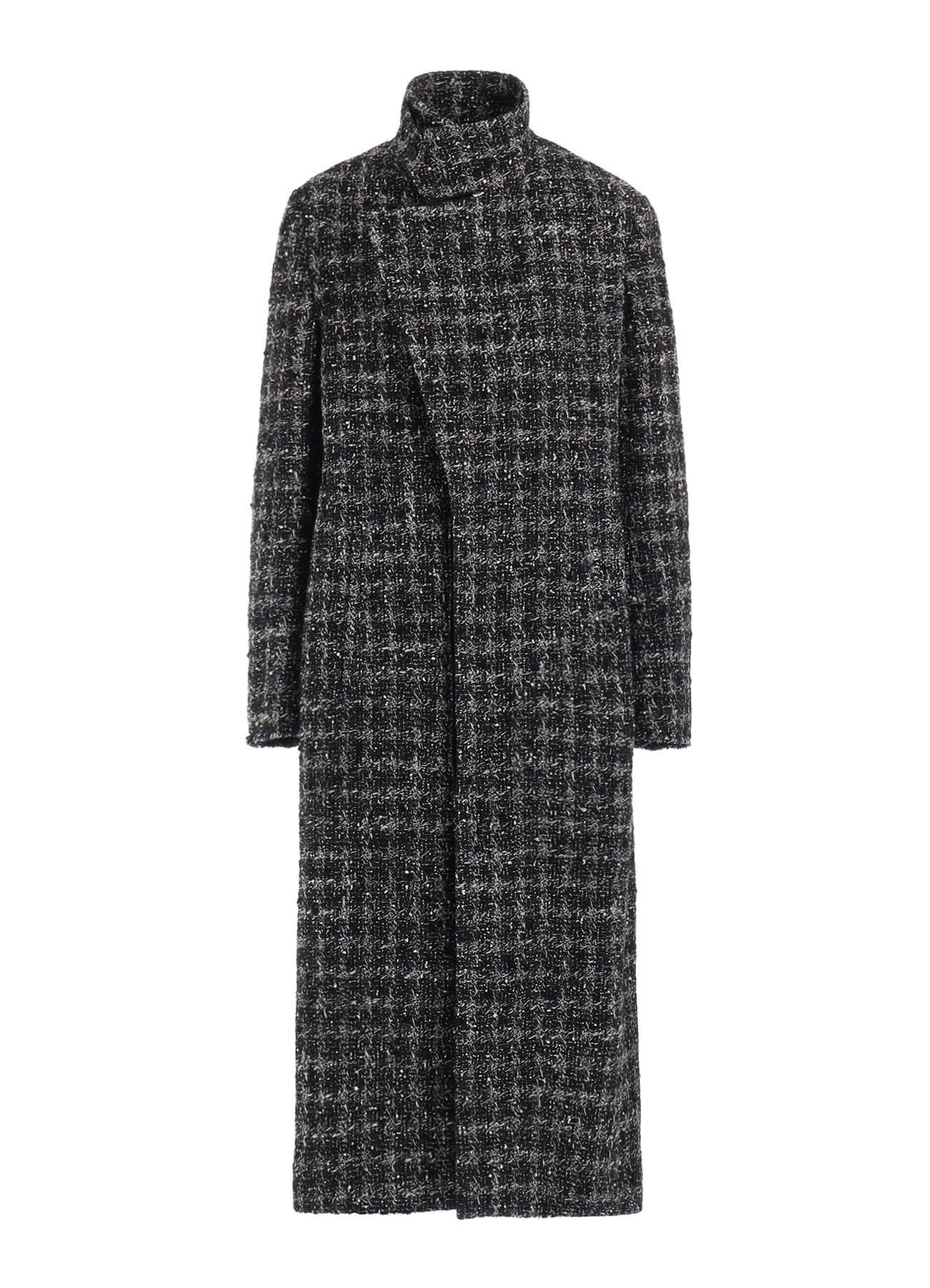 【10/16 10:00 Release】GREY HOUNDSTOOTH R DOUBLE LAYERED LONG COAT