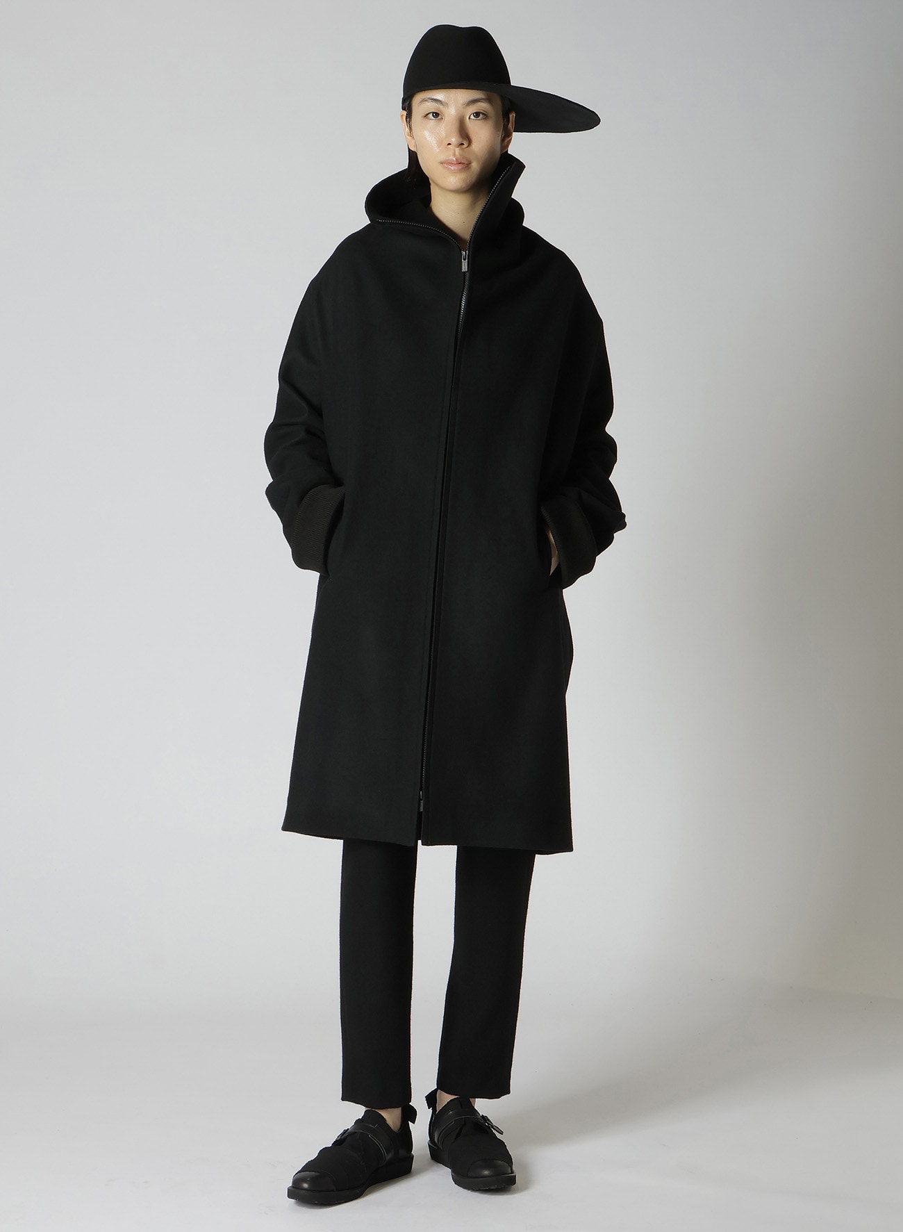 SUPER100 MELTON VASE COAT