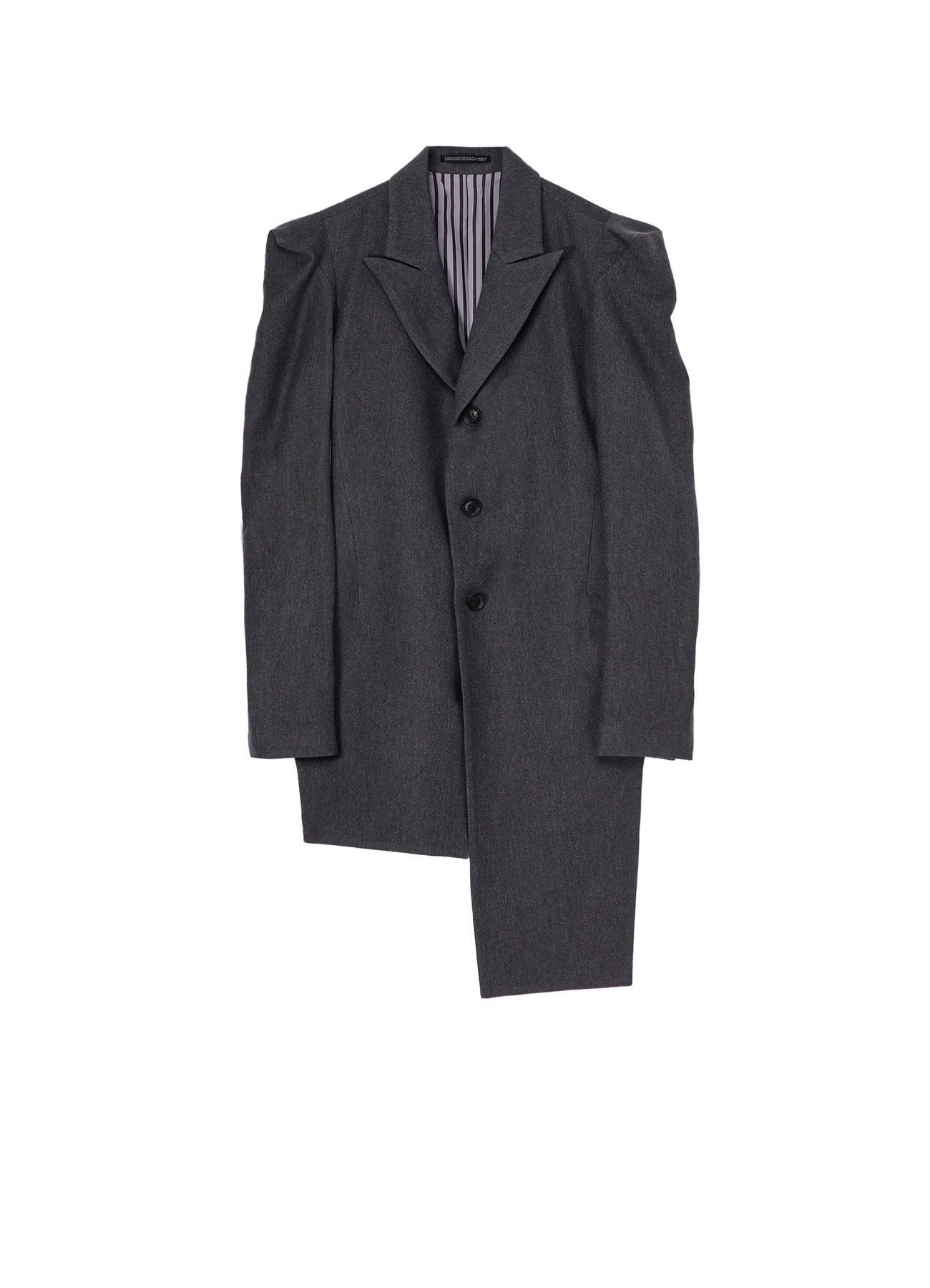 W/C TWILL WASHER SLV GUSSET UNBALANCE LONG JACKET