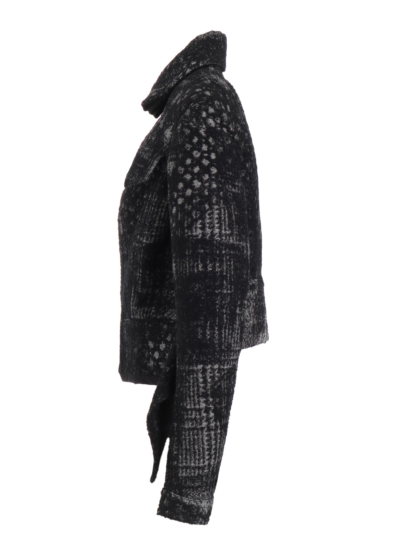 CHECK JACQUARD BOX SHORT JACKET