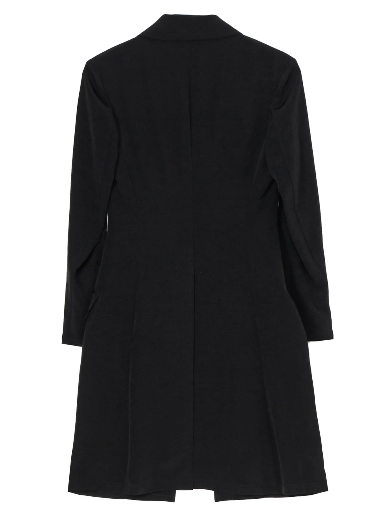 TA/PE CREPE DE CHINE SINGLE BUTTON PEAKED L JACKET(XS Black): Yohji  Yamamoto｜THE SHOP YOHJI YAMAMOTO