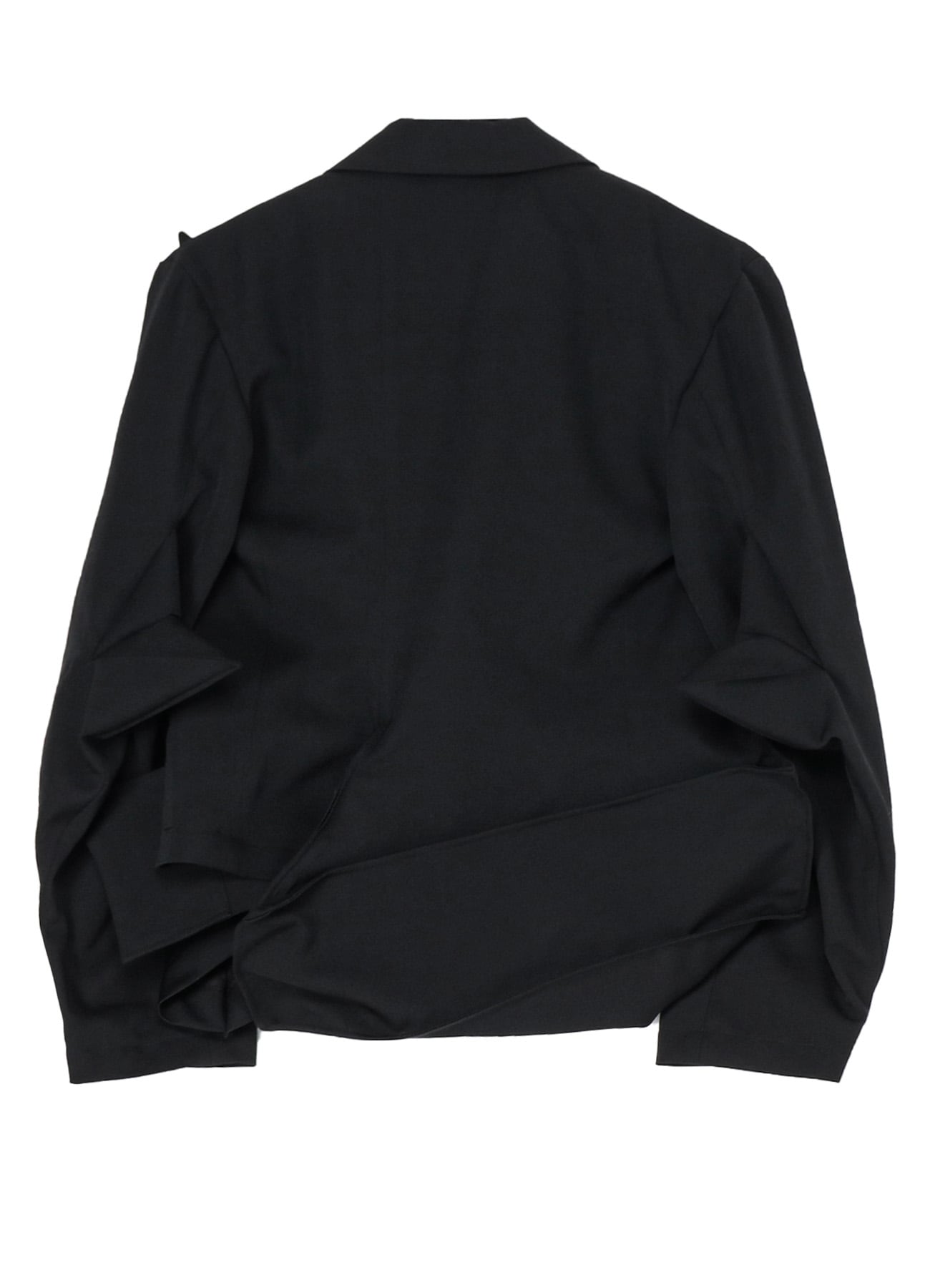 GABARDINE BOX HEM PEAKED JACKET