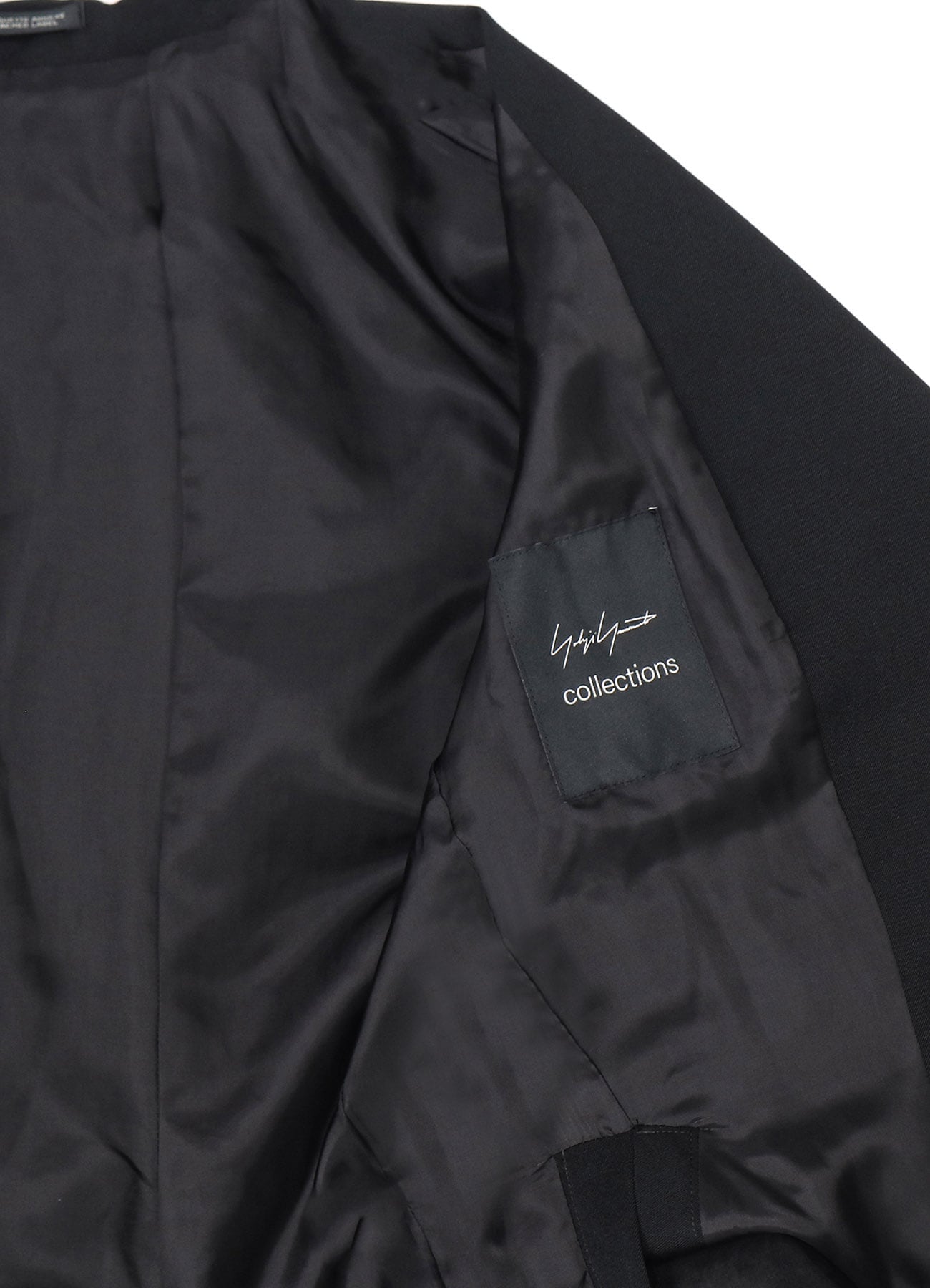 GABARDINE BOX HEM PEAKED JACKET