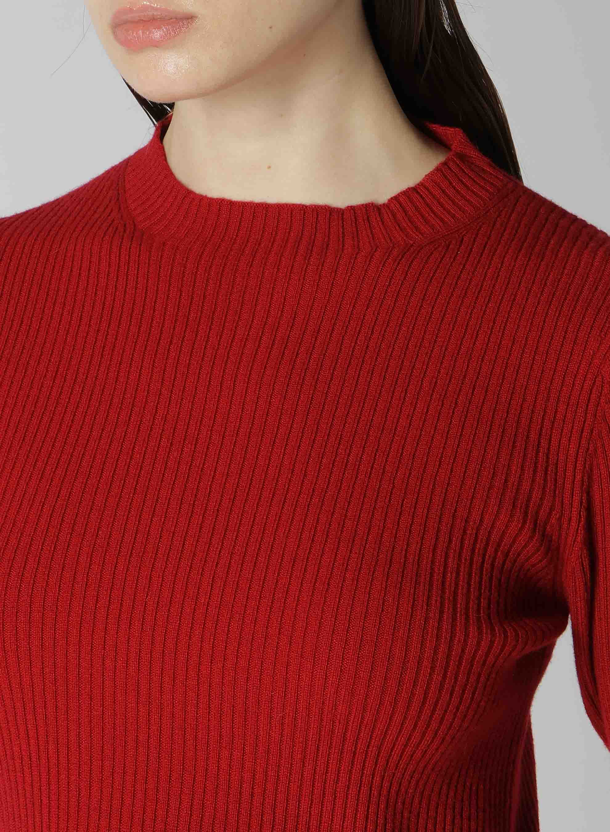 12G1P 2X2 RIB RIBBED SWEATER