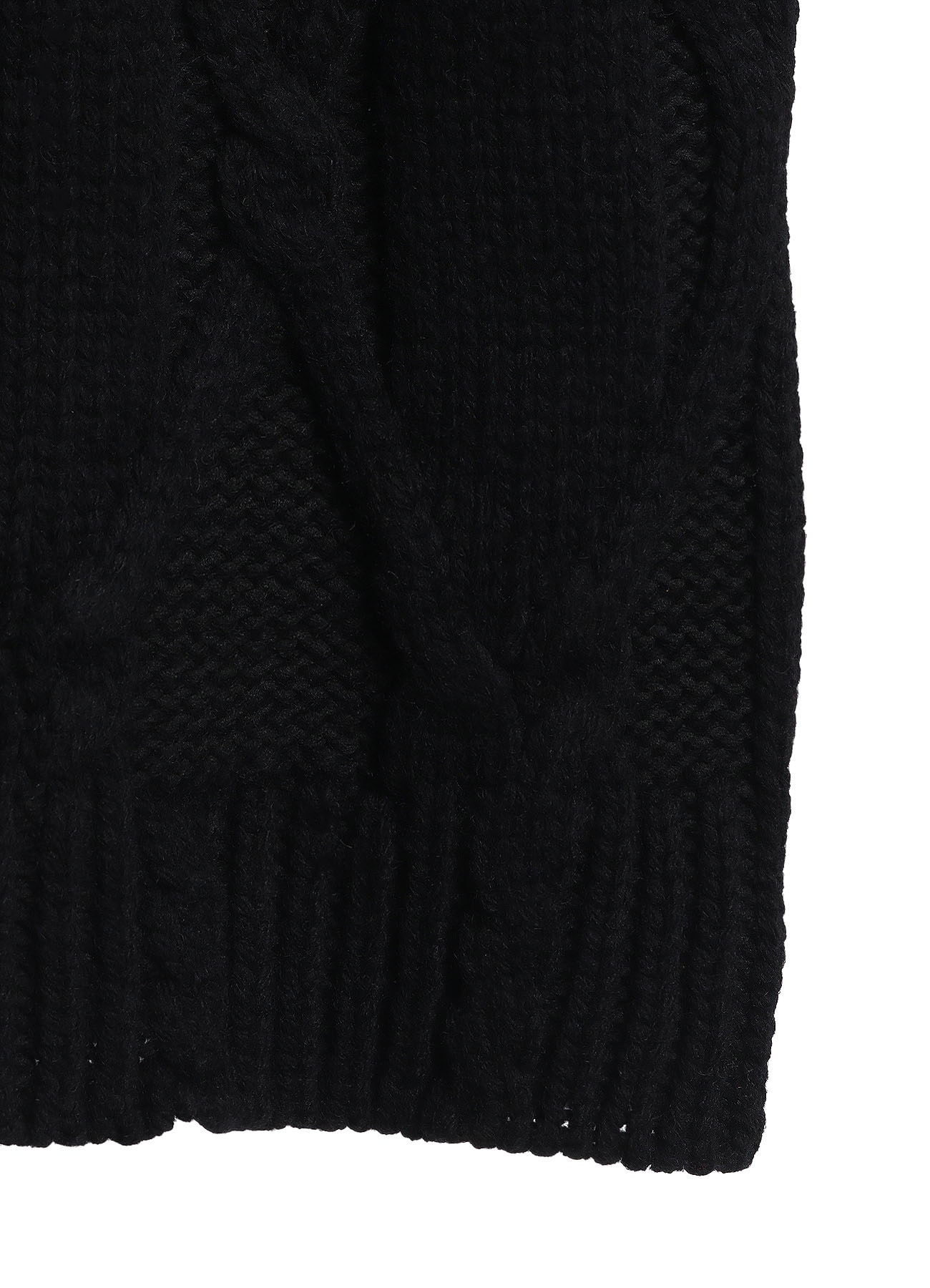 【10/16 10:00 Release】PLATING CABLE KNIT TURTLE NECK CARDIGAN